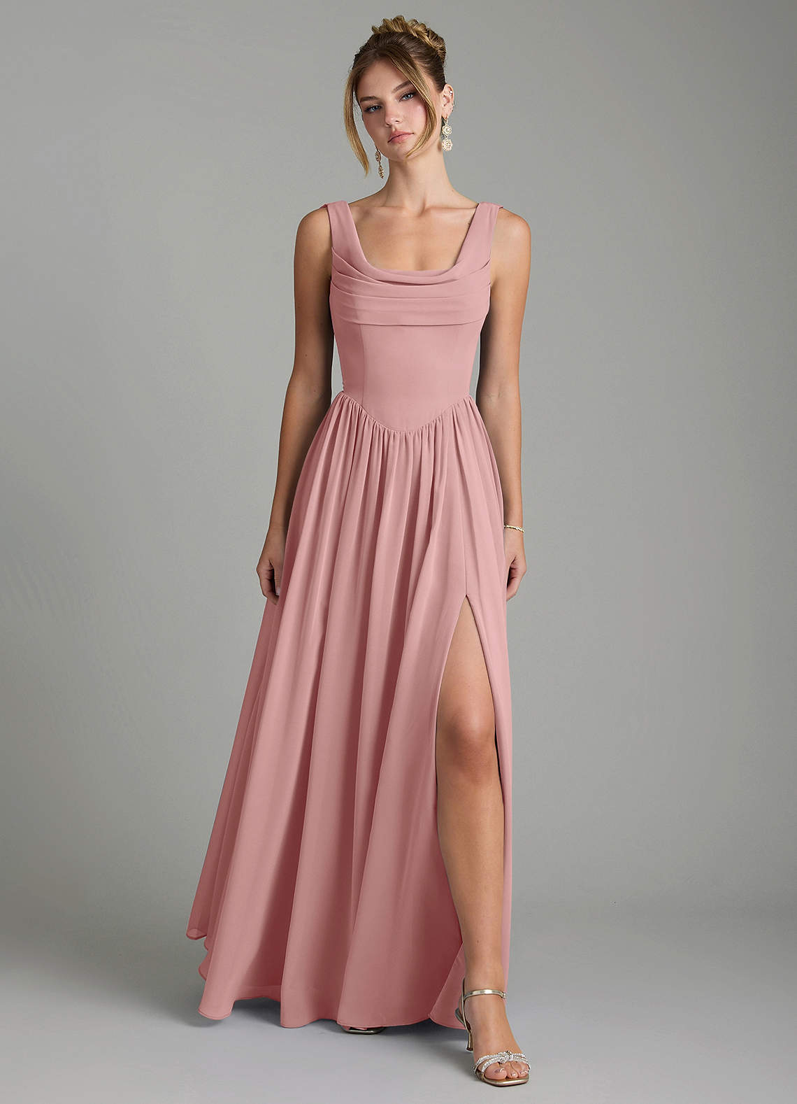 dusty rose cocktail dress Tulle Beaded Prom With Lace Up Evening Dress,MP444 formal party Tulle Corset Midaxi Dress in