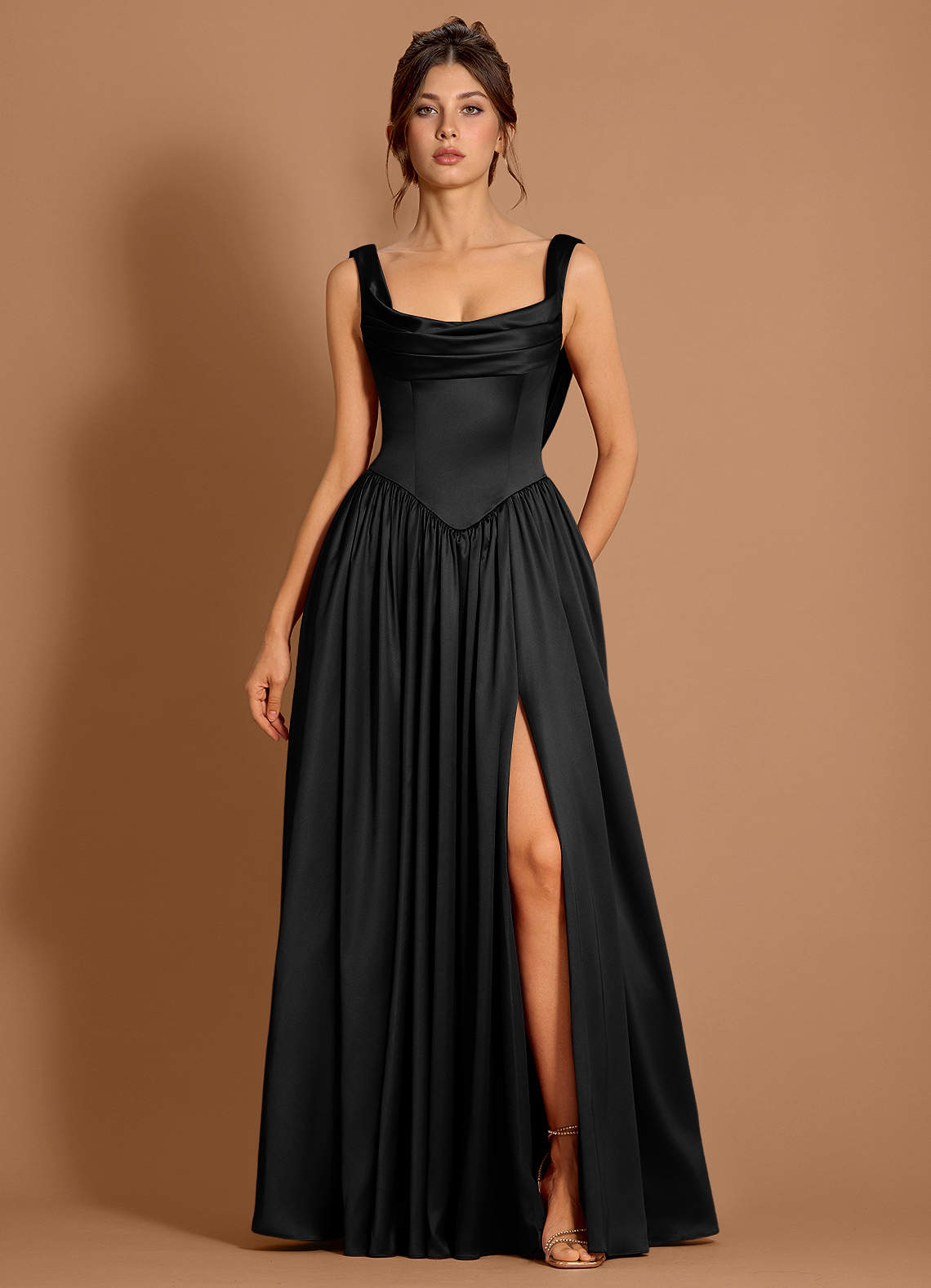 Colette Black Maxi Dress | Azazie UK