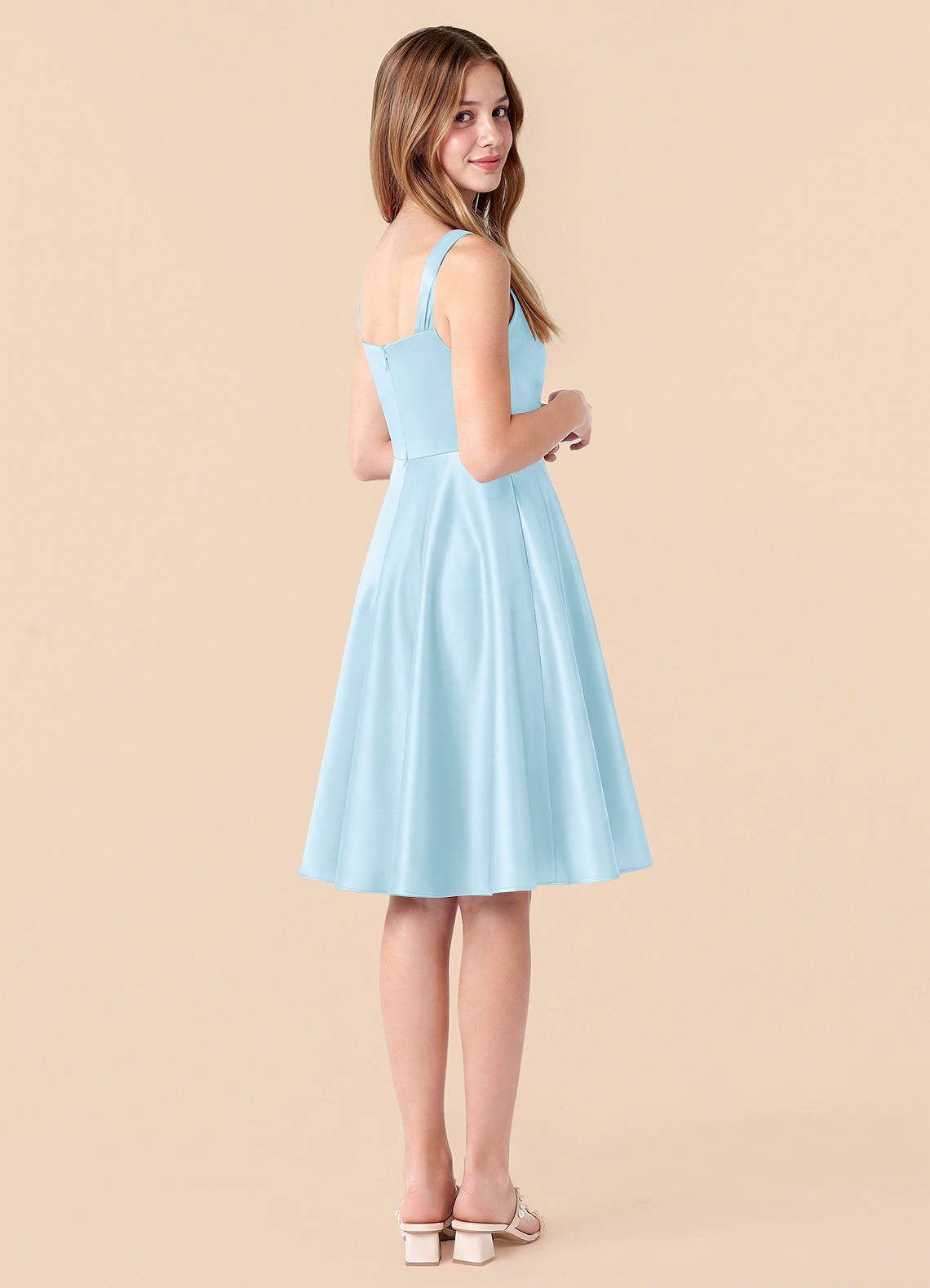 ready to ship junior bridesmaid dresses Azazie Amira but can also be Size:EU 40 - US 7 - UK 6 Green dress hermes Navy High Twist Cotton