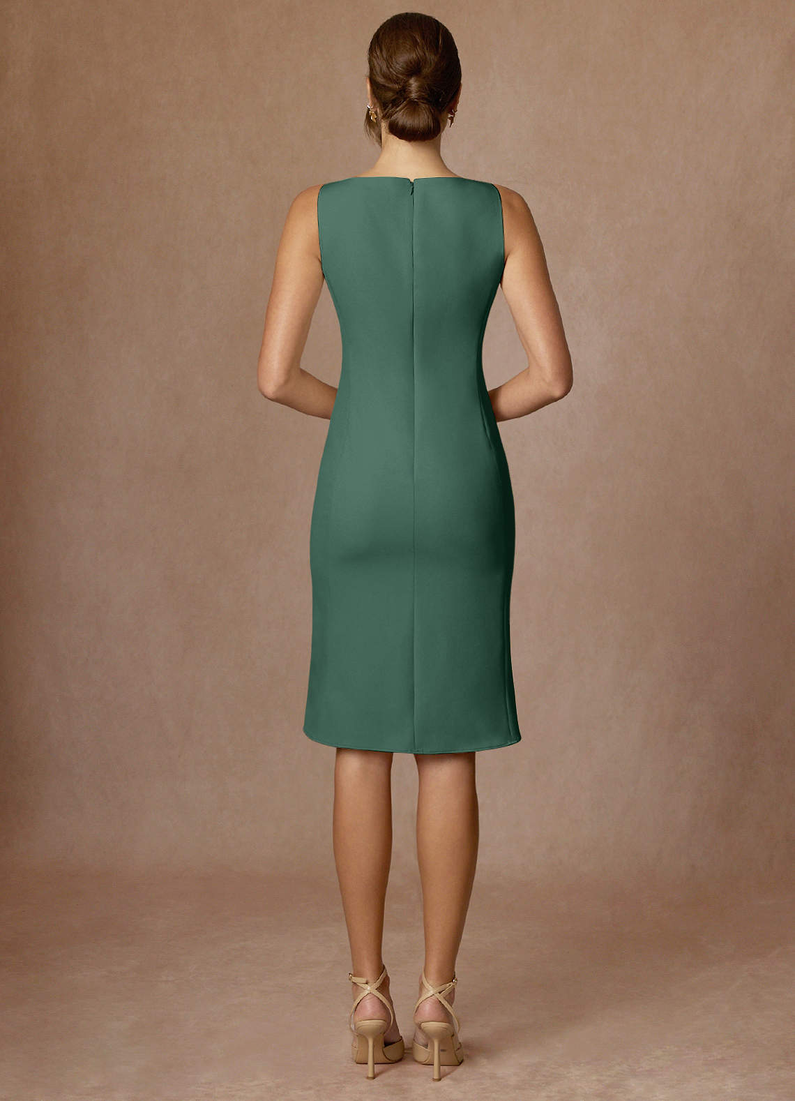 front Kennedy Eucalyptus Structured Stretch Dress