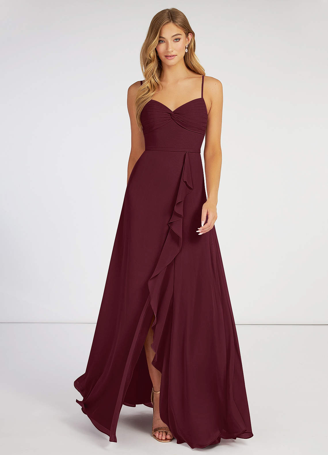 Azazie cabernet bridesmaid on sale dress