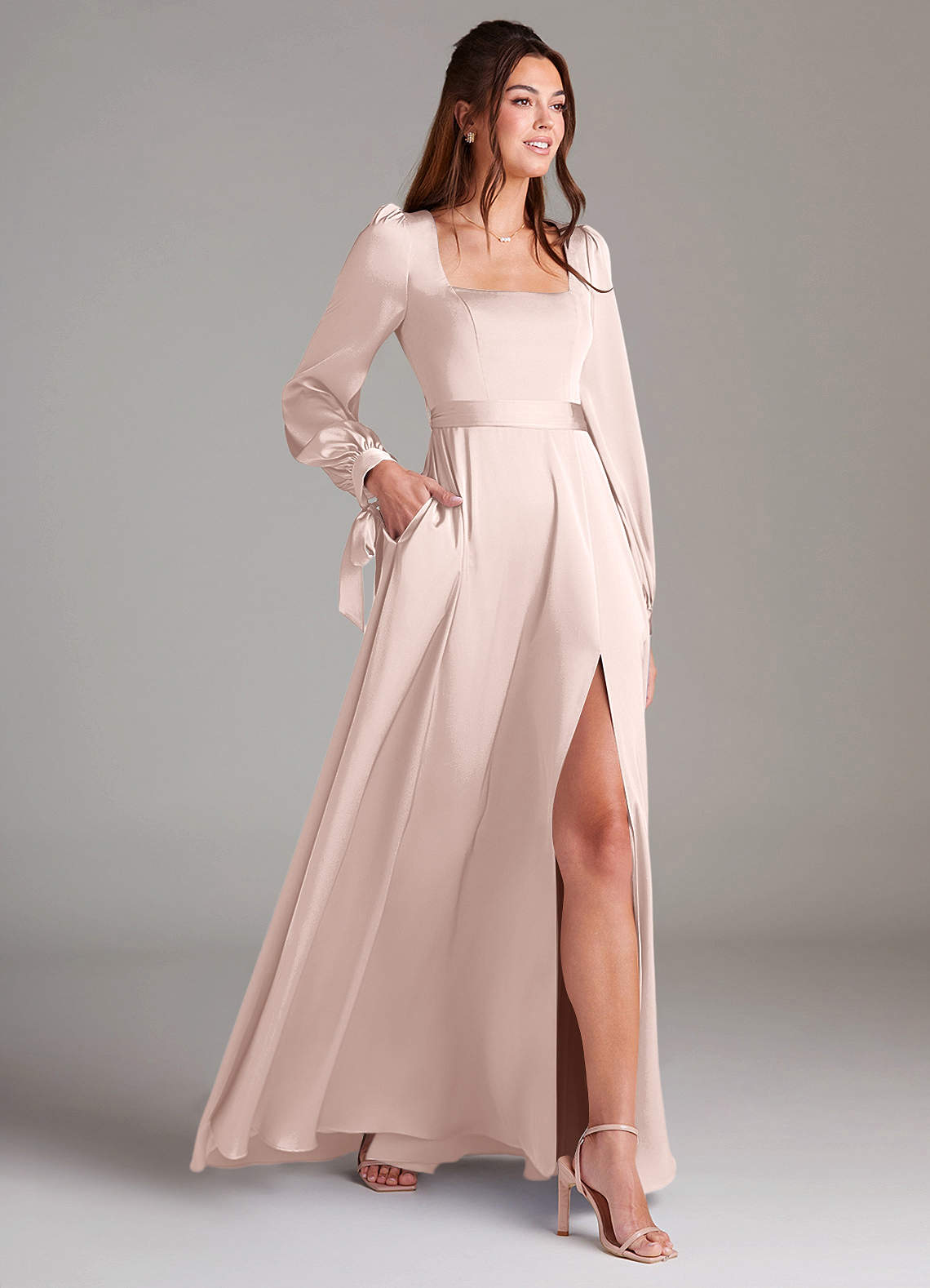 azazie pink bridesmaid dresses Azazie Davis