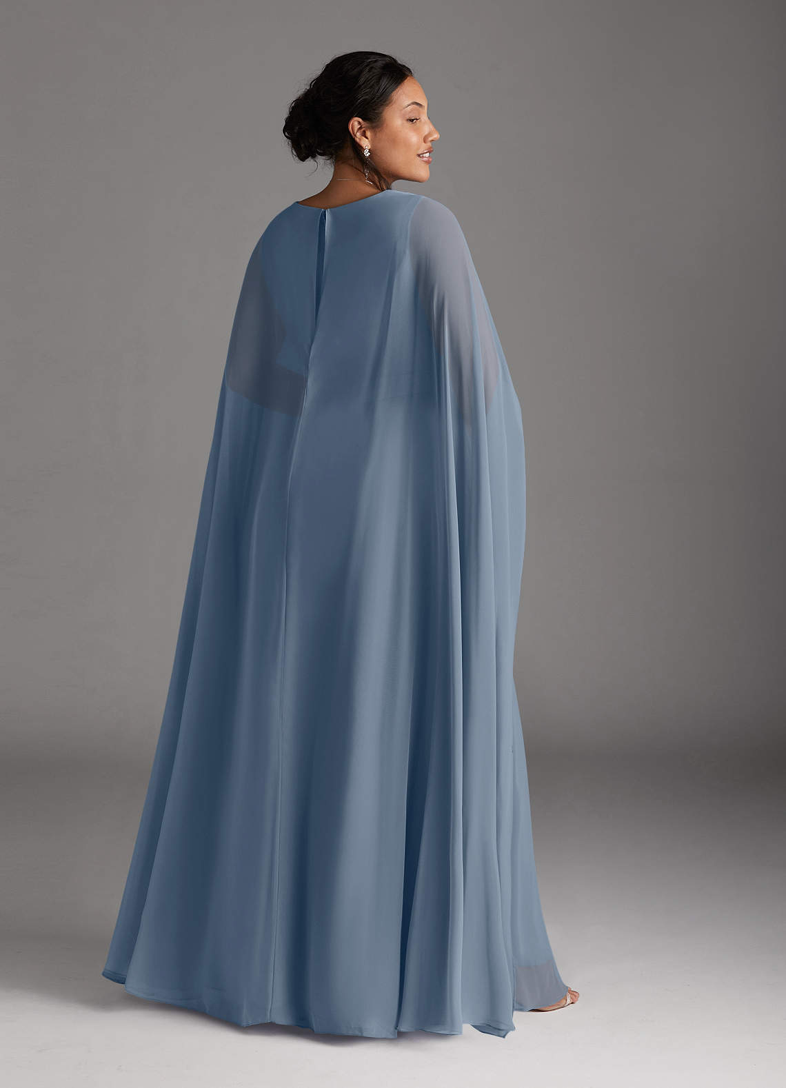 Azazie Isa Mother of the Bride Dresses Twilight A-Line V-Neck Pleated Chiffon Dress image7