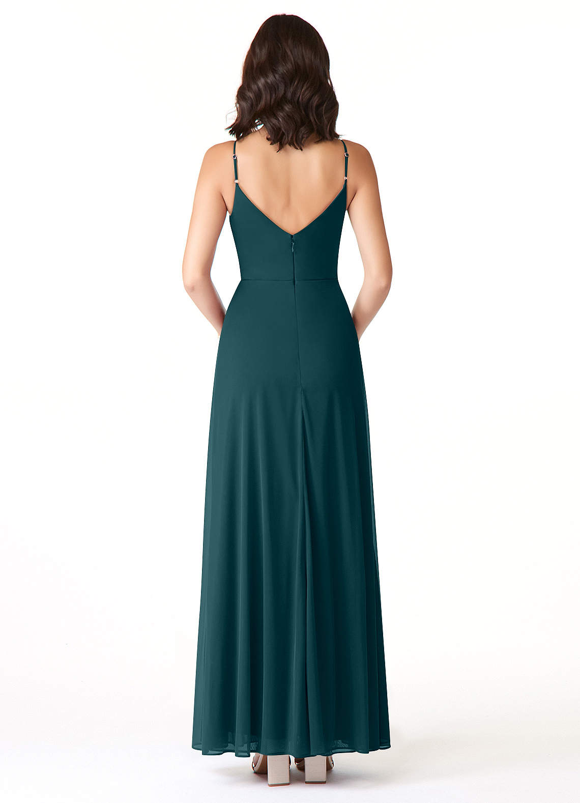 Pine Azazie Evalin Bridesmaid Dresses | Azazie
