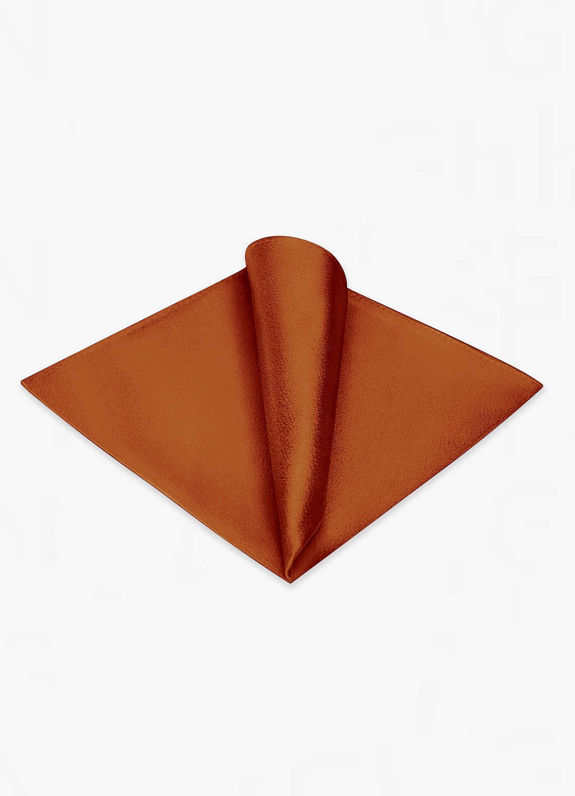 front Metallic Satin Pocket Square