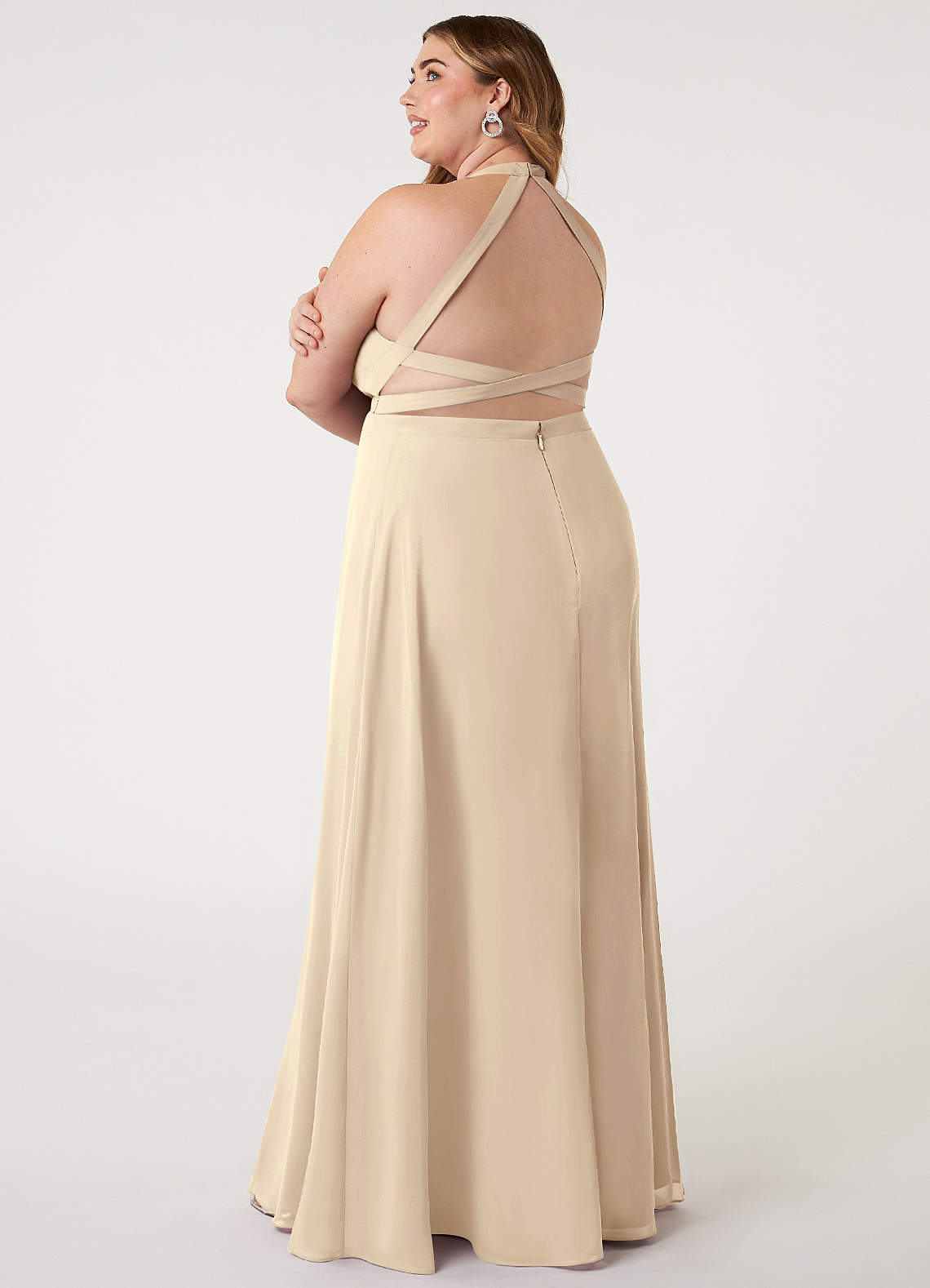 champagne green color dress Ladivine KV1131 Women's Formal Evening & Wedding Guest - Deep Red color:Peacock up back Spring dress Ksyfinmag Prom Dresses Satin
