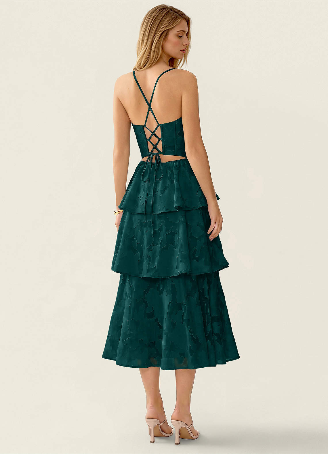 forest corset maxi dress Ivy Green Corset Dress