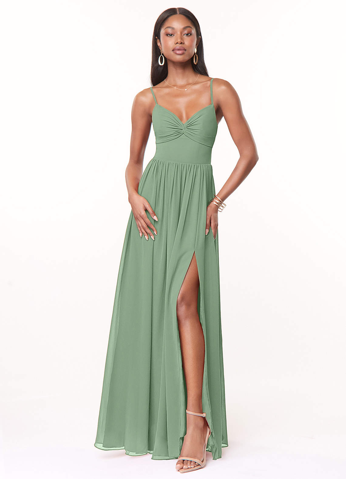 Azazie Zeya Matcha Bridesmaid Dresses | Azazie