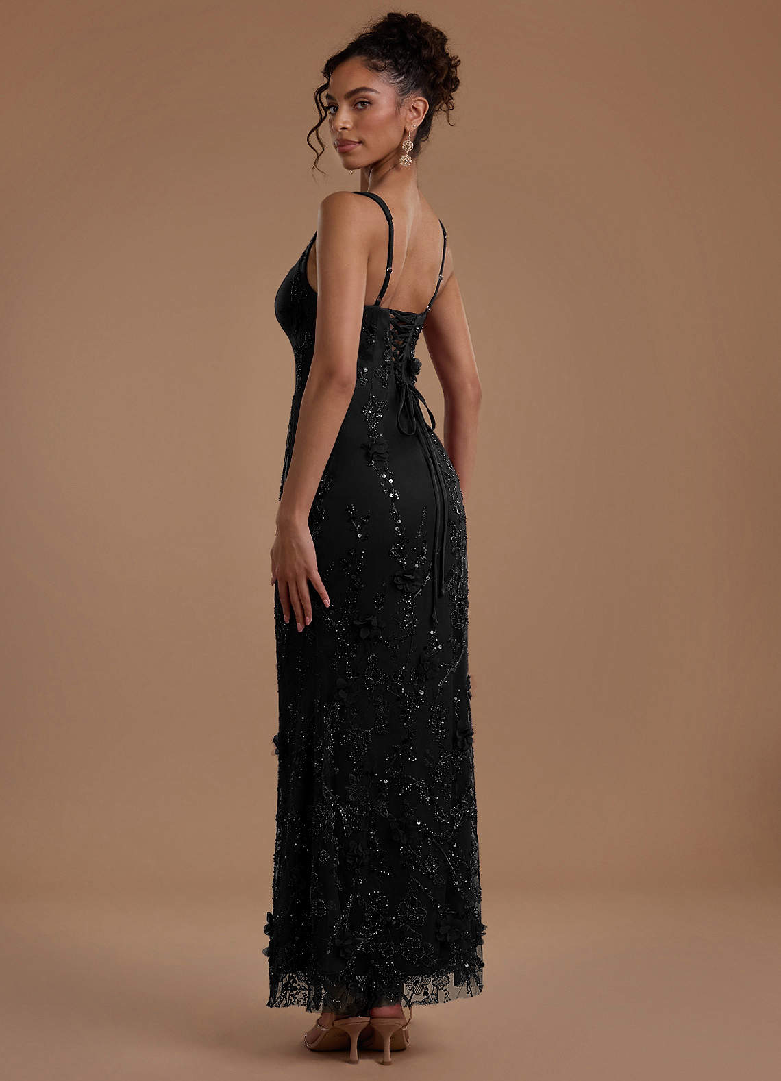 Vestido Negro Largo Zarelle image1