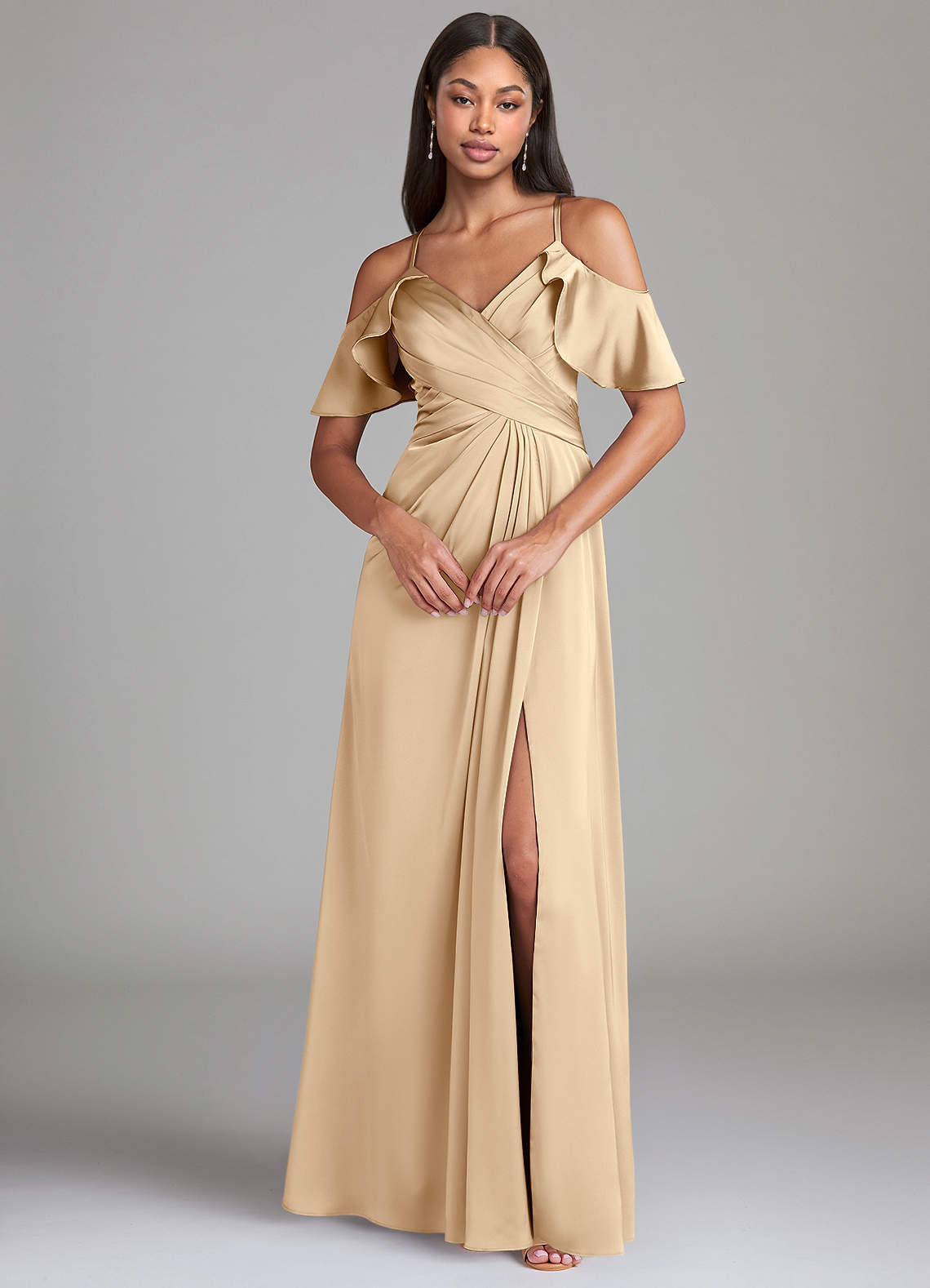 sachin and babi light blue dress VINTAGE JONATHAN TAIT CHAMPAGNE ORGANZA PLEATED EVENING GOWN WITH GORG –  Vintage Clothing & Fashions
