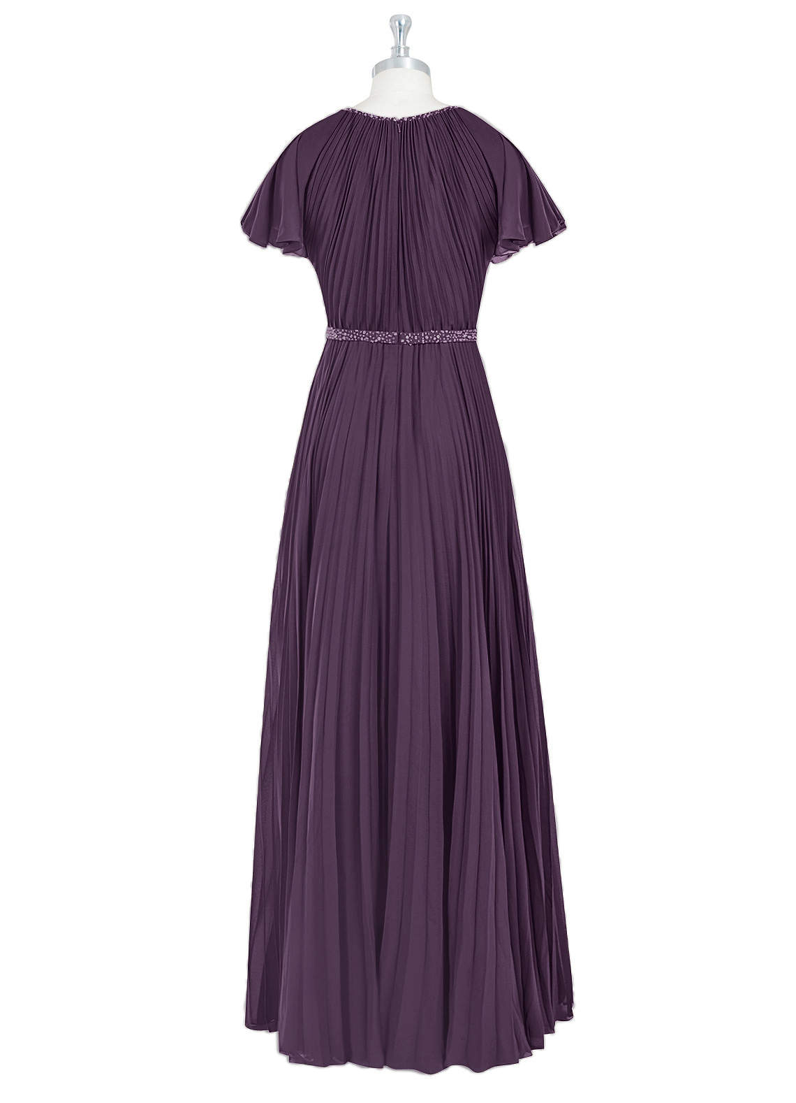 Azazie Kara Plum Modest Bridesmaid Dresses | Azazie