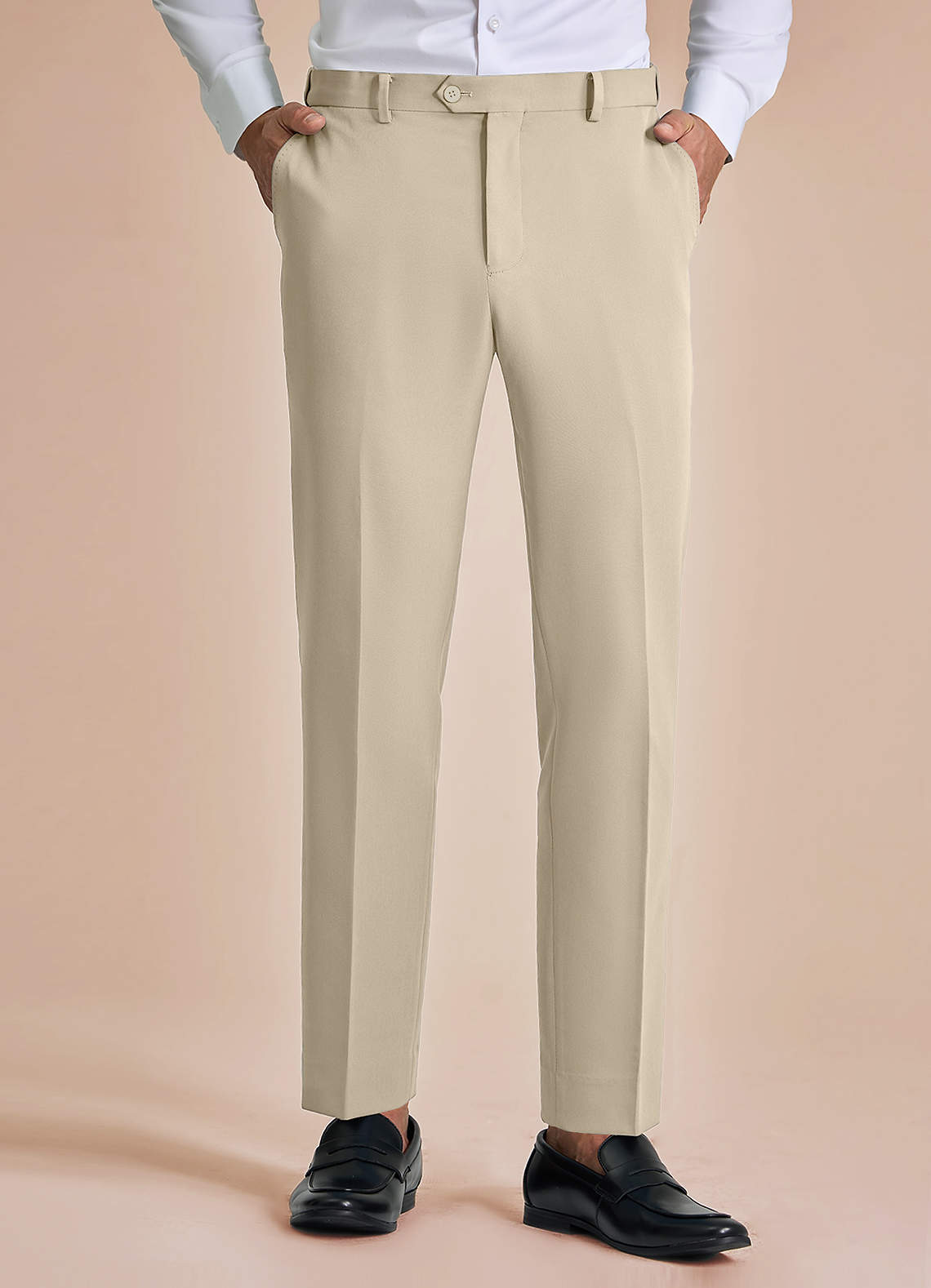 front James Tan Pantalones de vestir