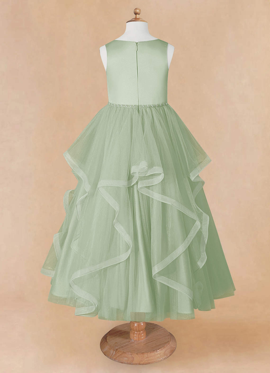 slim fit dress slacks Sage Green Beaded Corset Prom Dress