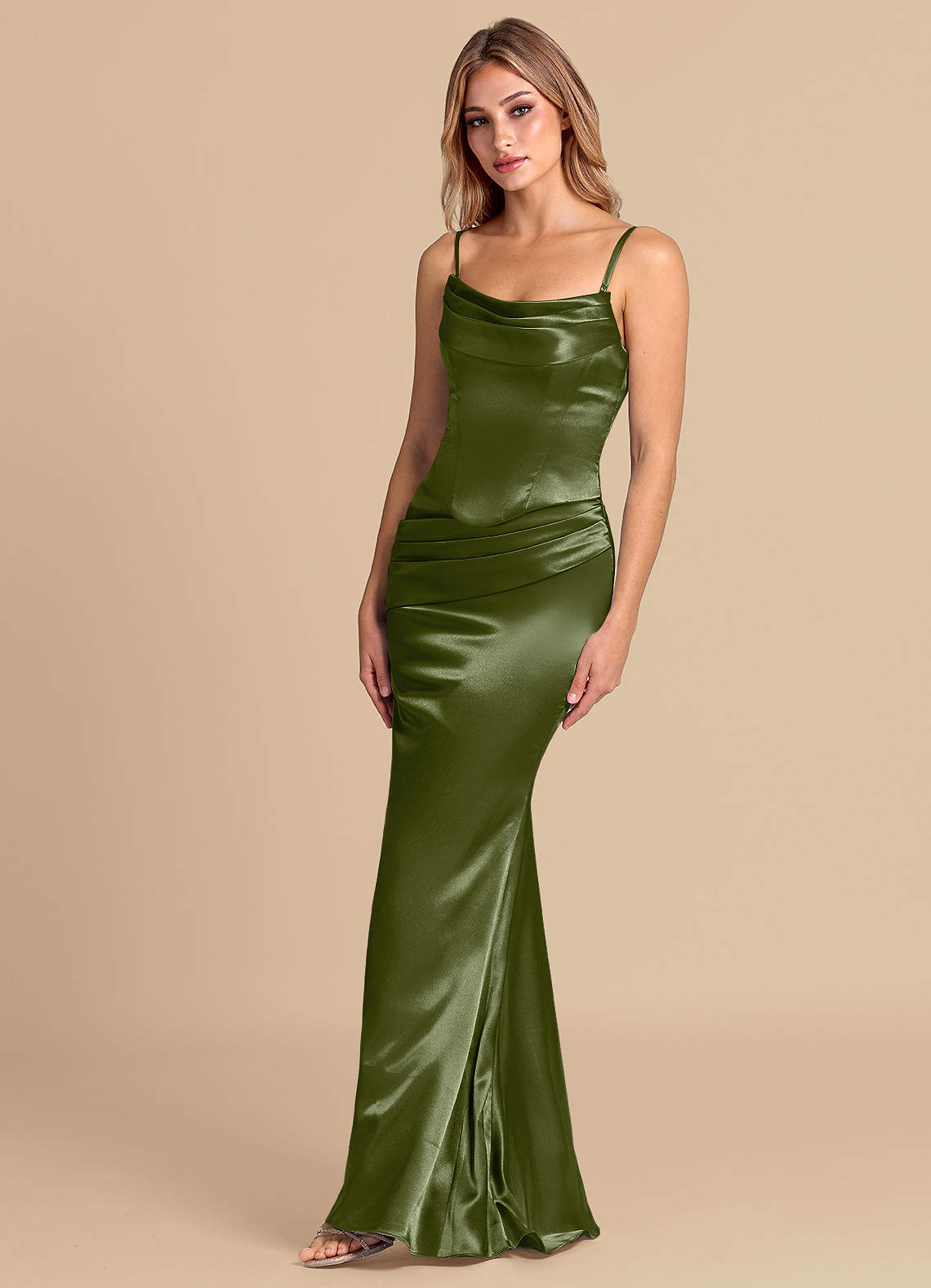 Formal Military Ball Ball Gowns Alissa Midi Dress Green US Green