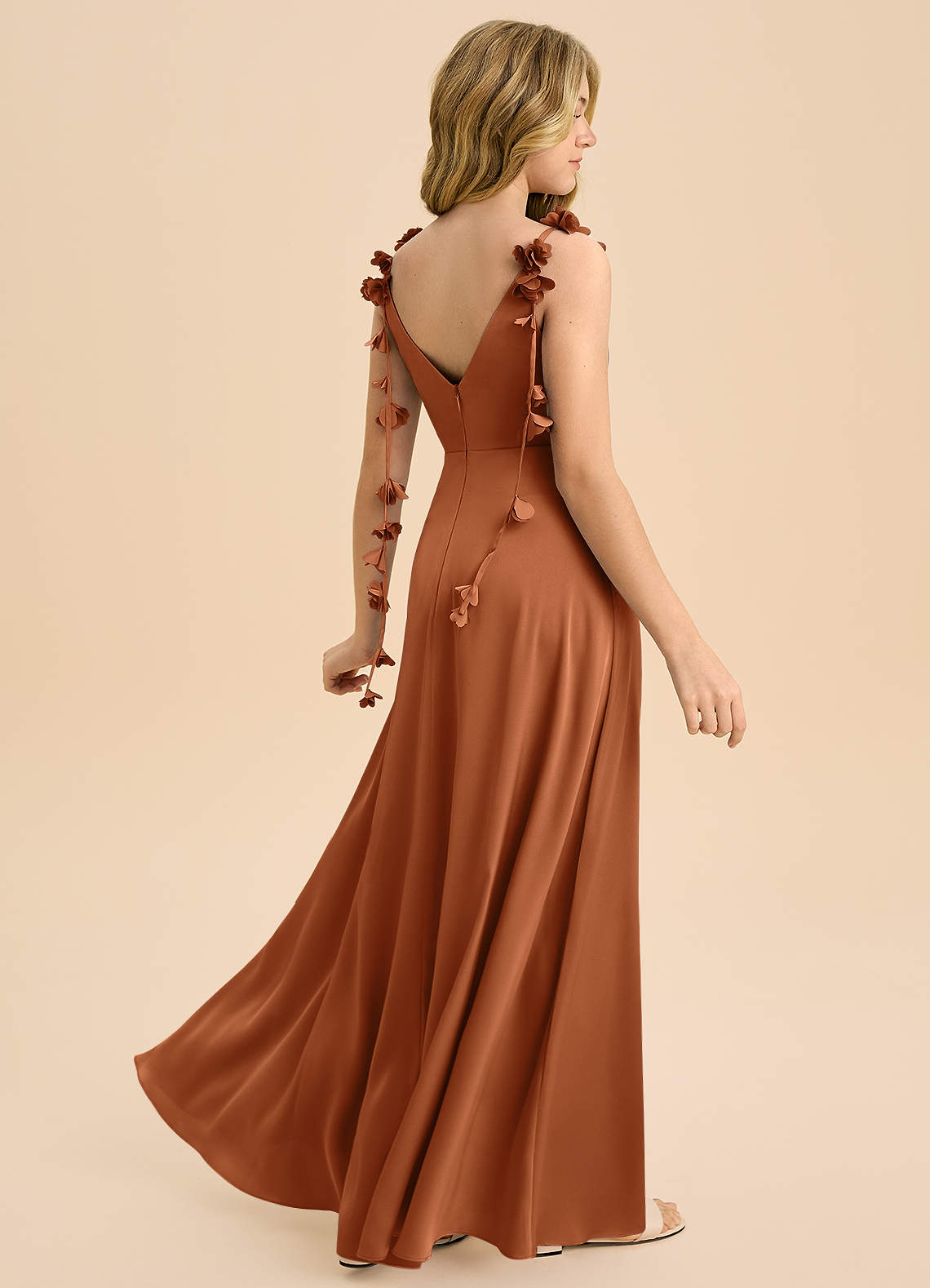 copper junior bridesmaid dresses AFRM Bovina Dress | Brown | Size L