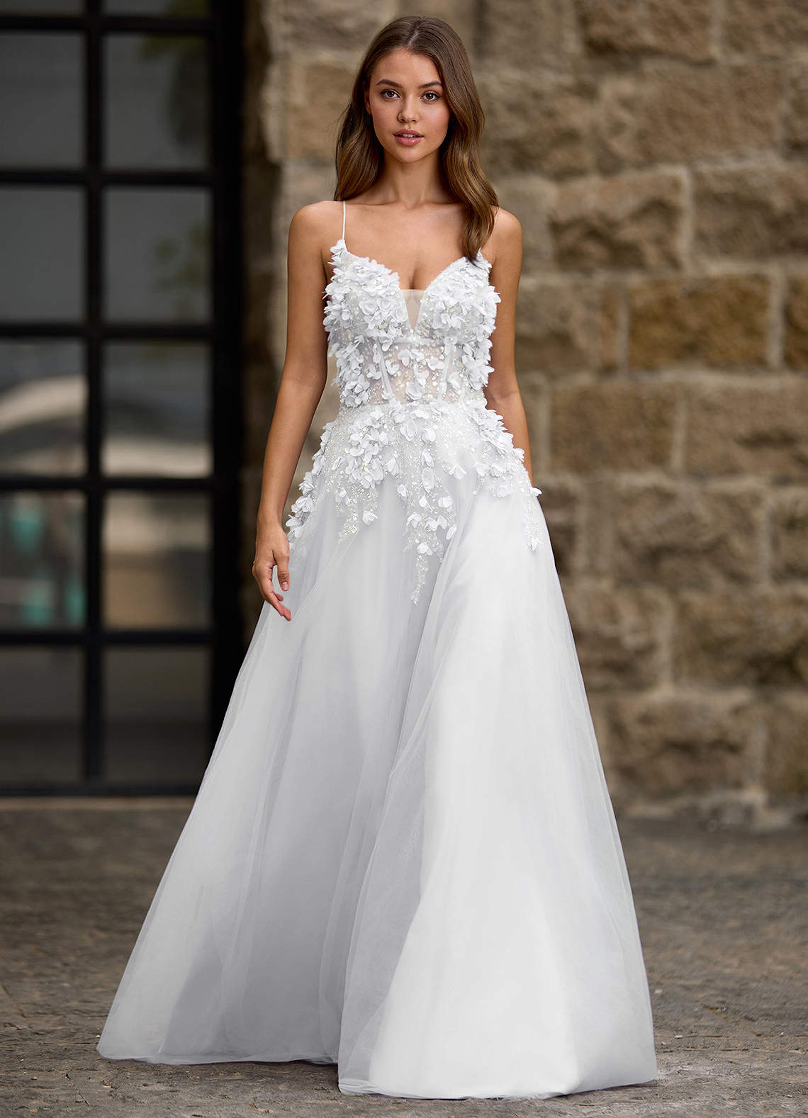 Seraphic White A-line Prom Dress image1