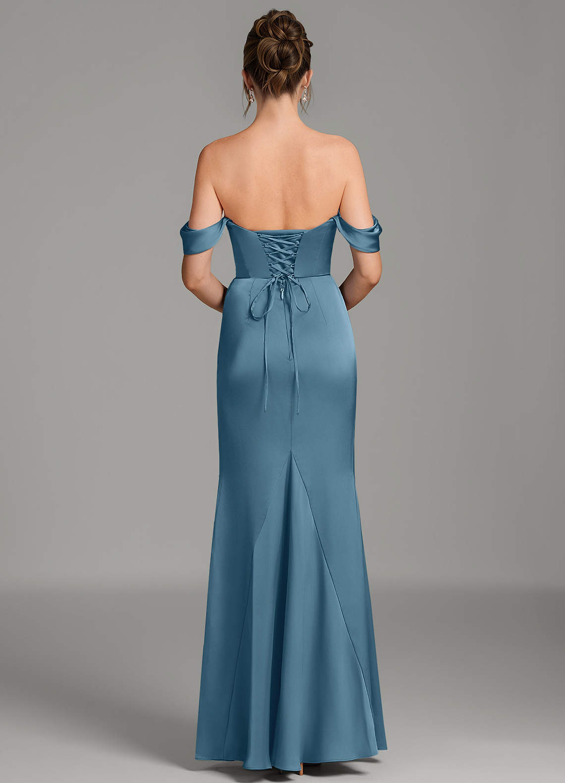 Azazie Alanis Bermuda Stretch Satin Bridesmaid Dresses