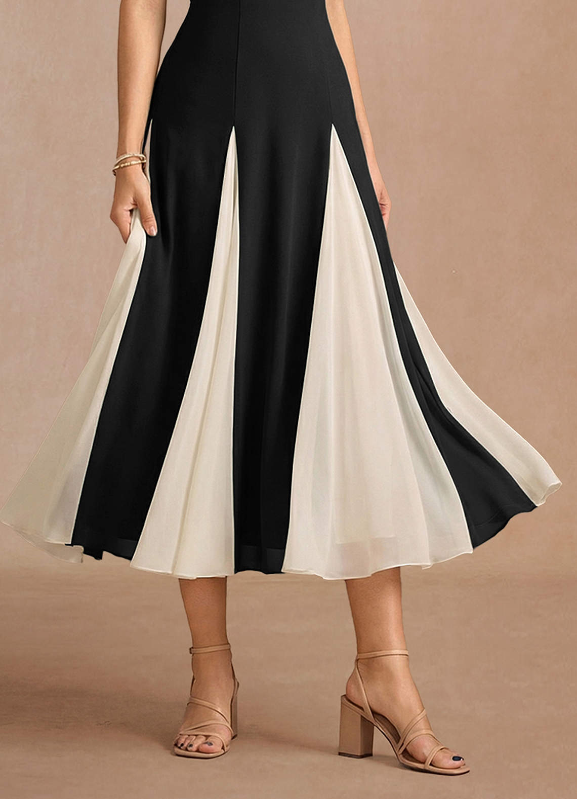 front Ankle Strap Block Heel Sandals