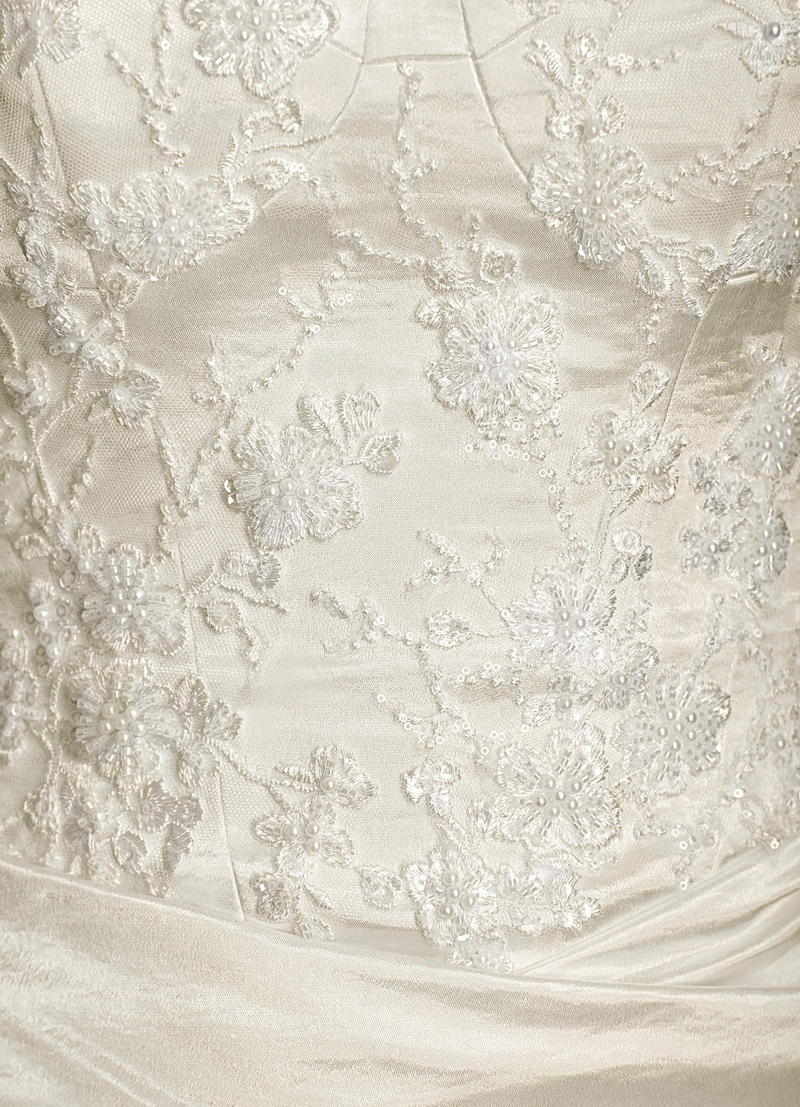 Azazie Angel Wedding Dresses Antique White Mermaid Strapless Charmeuse Dress image10