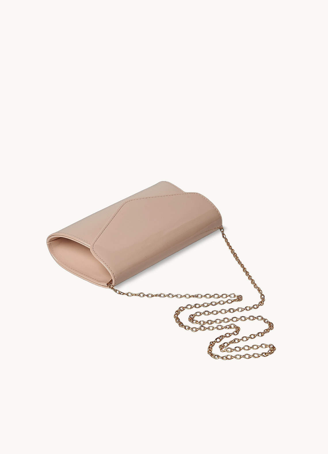 front Brief Patent Leather Envelope Bag