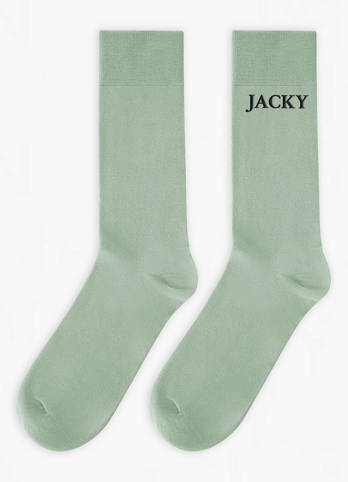 front Custom Embroidered Name Groom and Groomsmen Socks