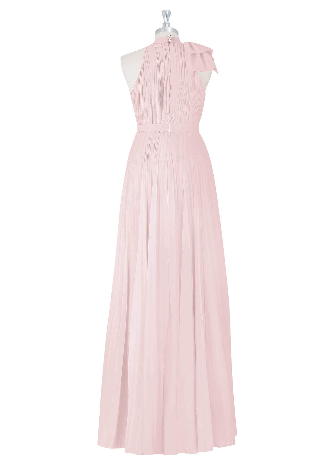 Azazie Cailyn Bridesmaid Dresses A-Line Pleated Chiffon Floor-Length Dress image1