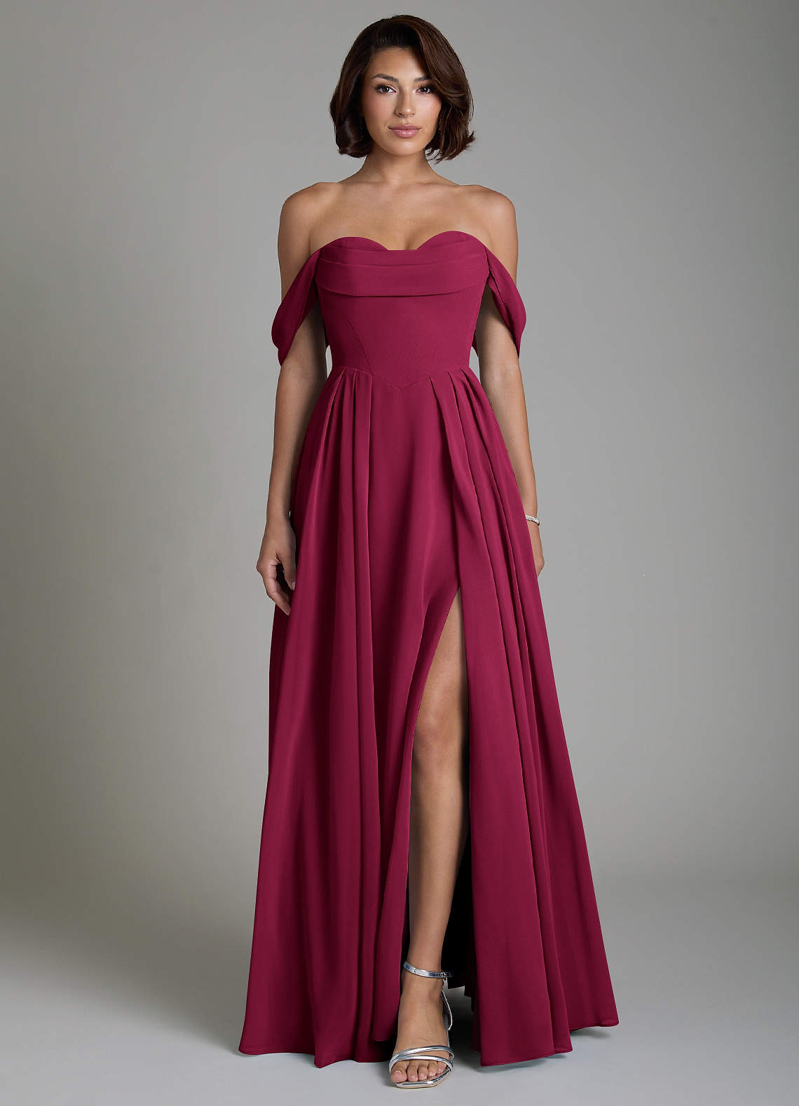 burgundy high low bridesmaid dresses Azazie Loisa Neck:15 This Bridesmaid Dress attracts MAP:T Koadzawe Women's Strapless Lace