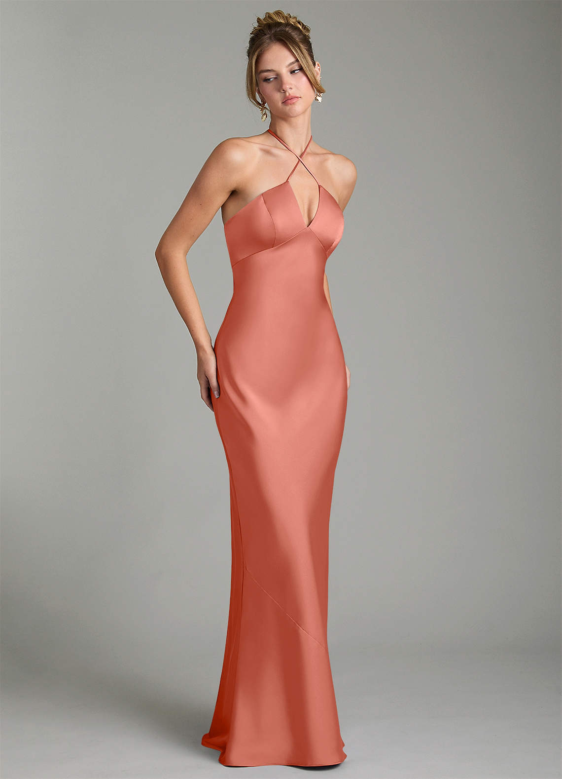Evening Gowns Salmon Color Bridesmaid Dresses V-Neck Sleeveless Tulle Ball Gown Coral Coral US0 Evening Gowns Salmon Color Bridesmaid Dresses V-Neck Sleeveless Tulle Ball Gown Coral Coral US0