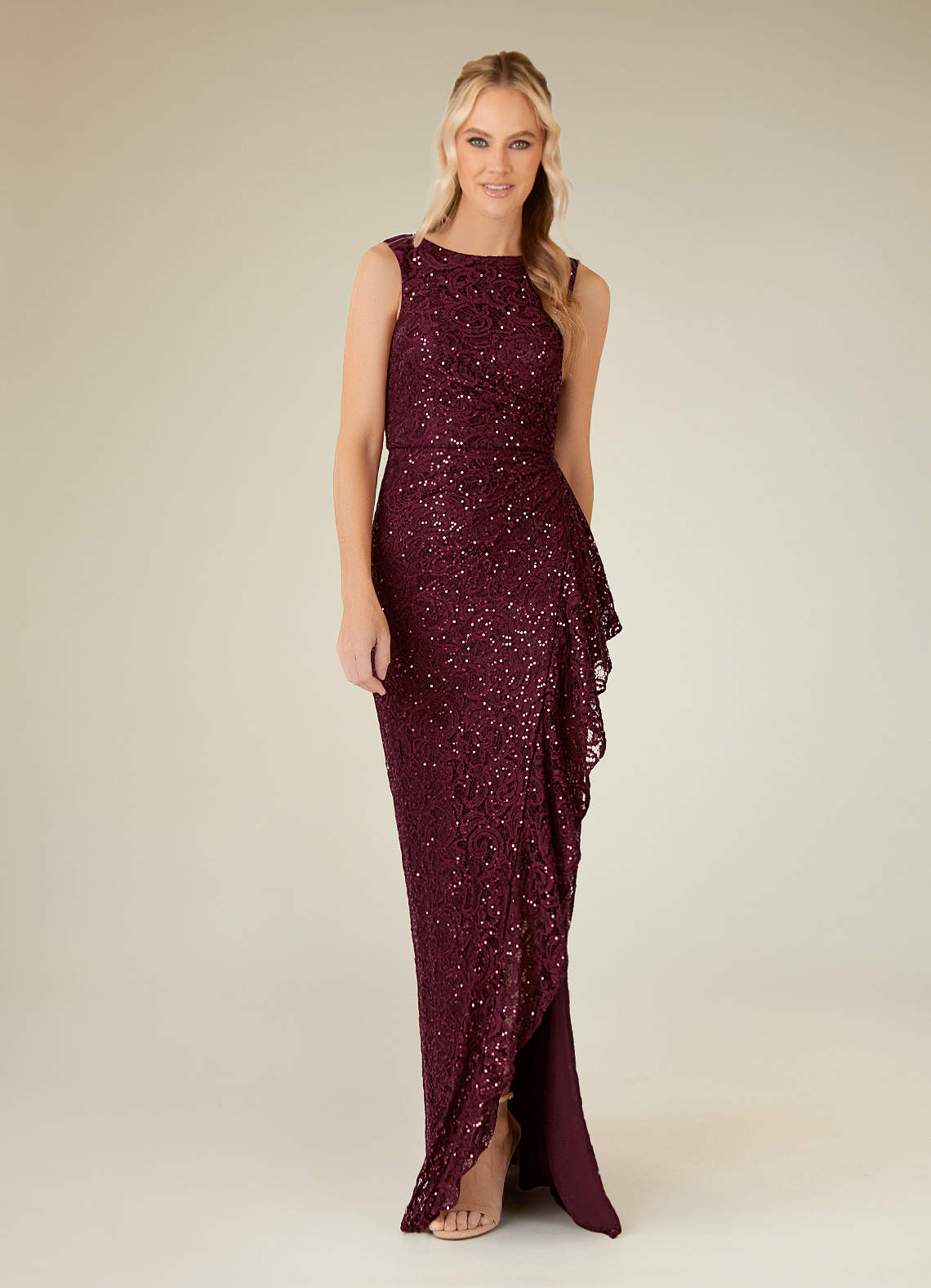 burgundy sequin lace dress Sequin Lace Maxi Dress – Ver Luisant
