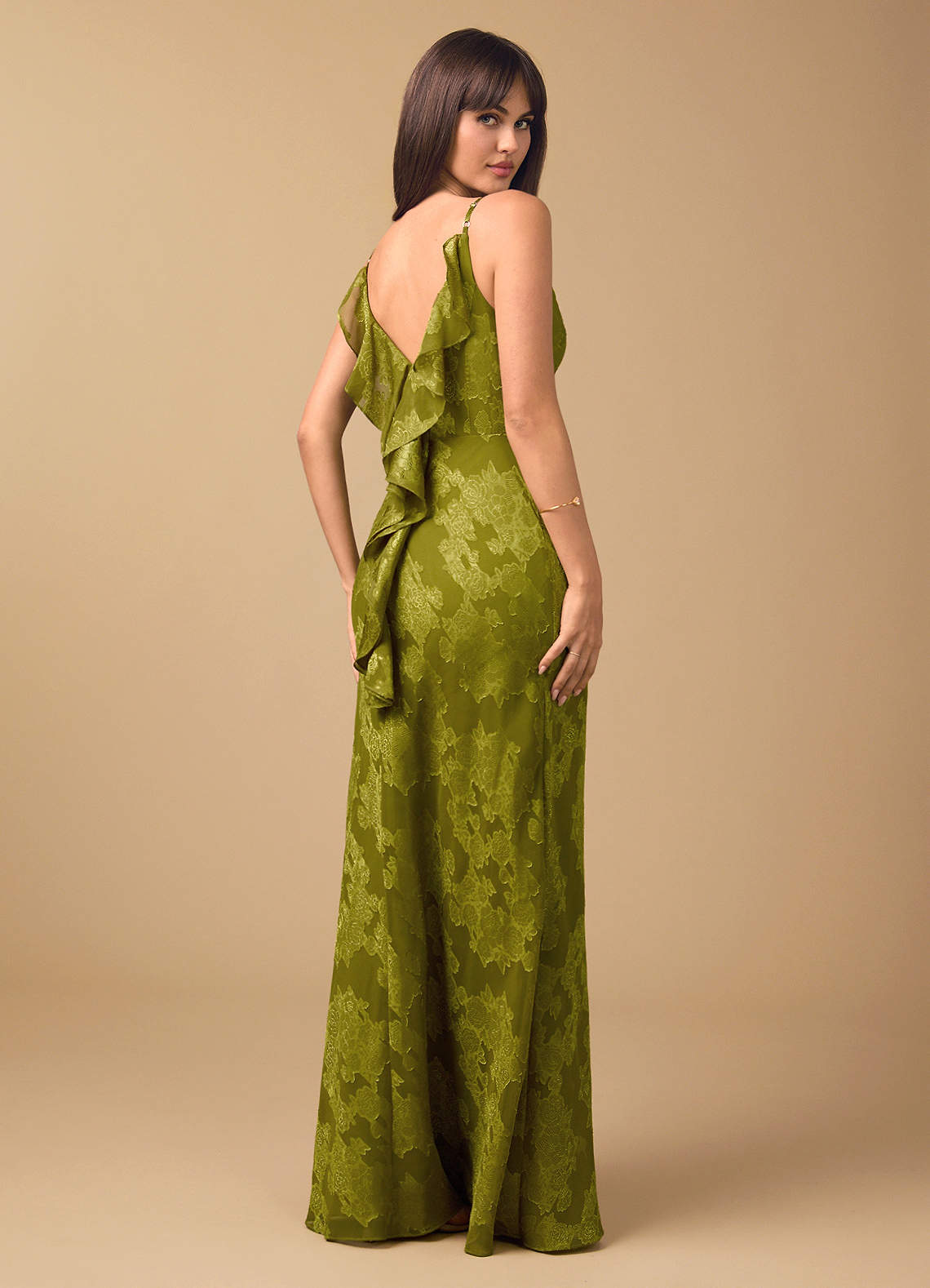 jewel green dress Lichen Gold Maxi short formal emerald green dress