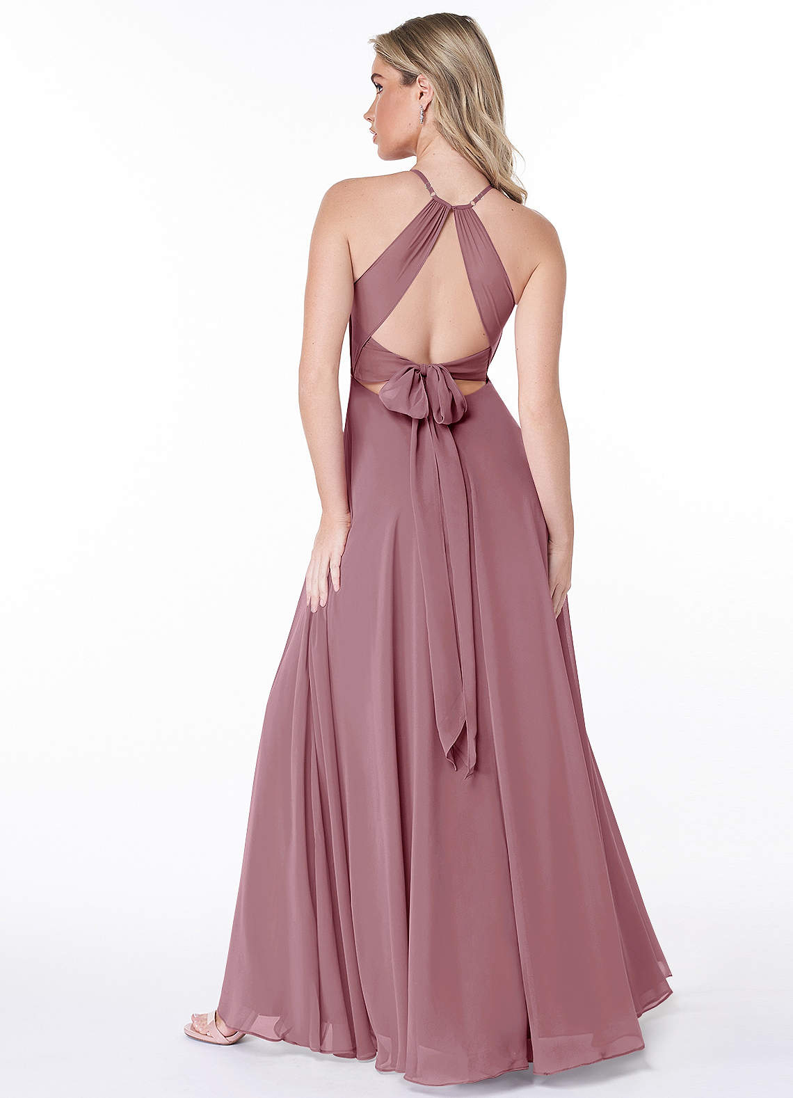 bridesmaid dresses grand rapids mi The Lily mauve satin bridesmaid dress  Mia Bella Couture