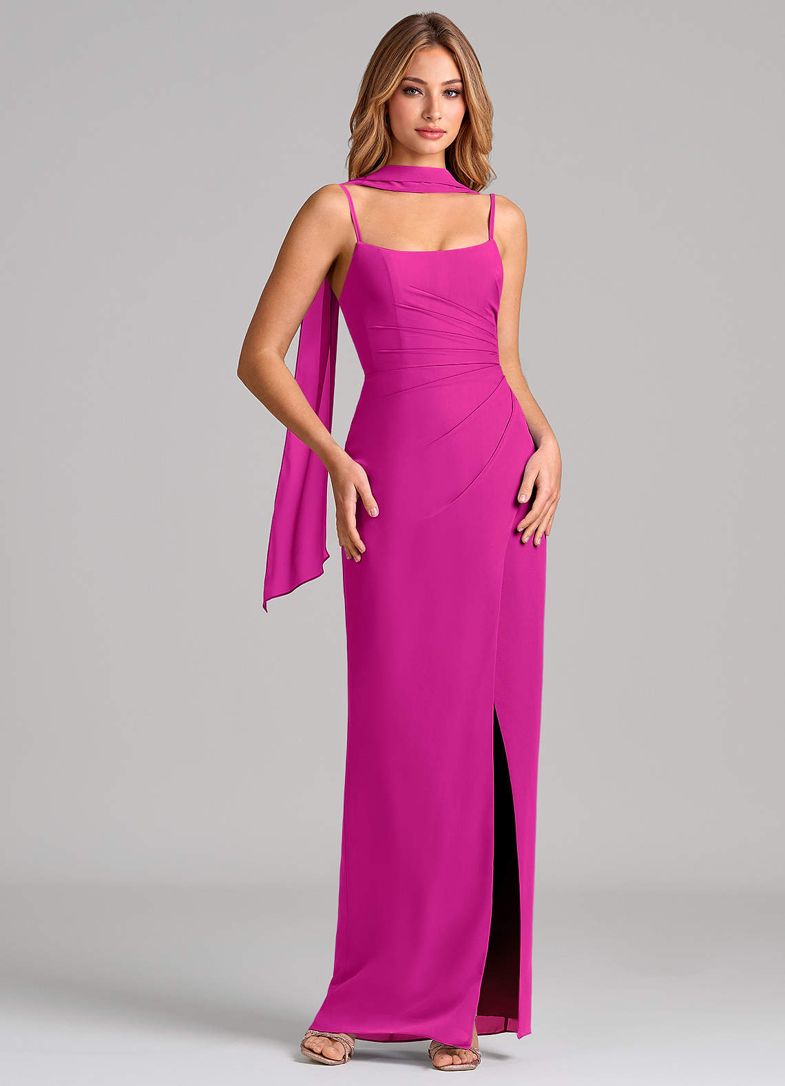 fuchsia bridesmaid dresses amazon Fuchsia Bridesmaid Dress,Trumpet Bridesmaid Dress,Satin Off the Shoulder Bridesmaid Dress,BD00013, US20W / Red main image 1