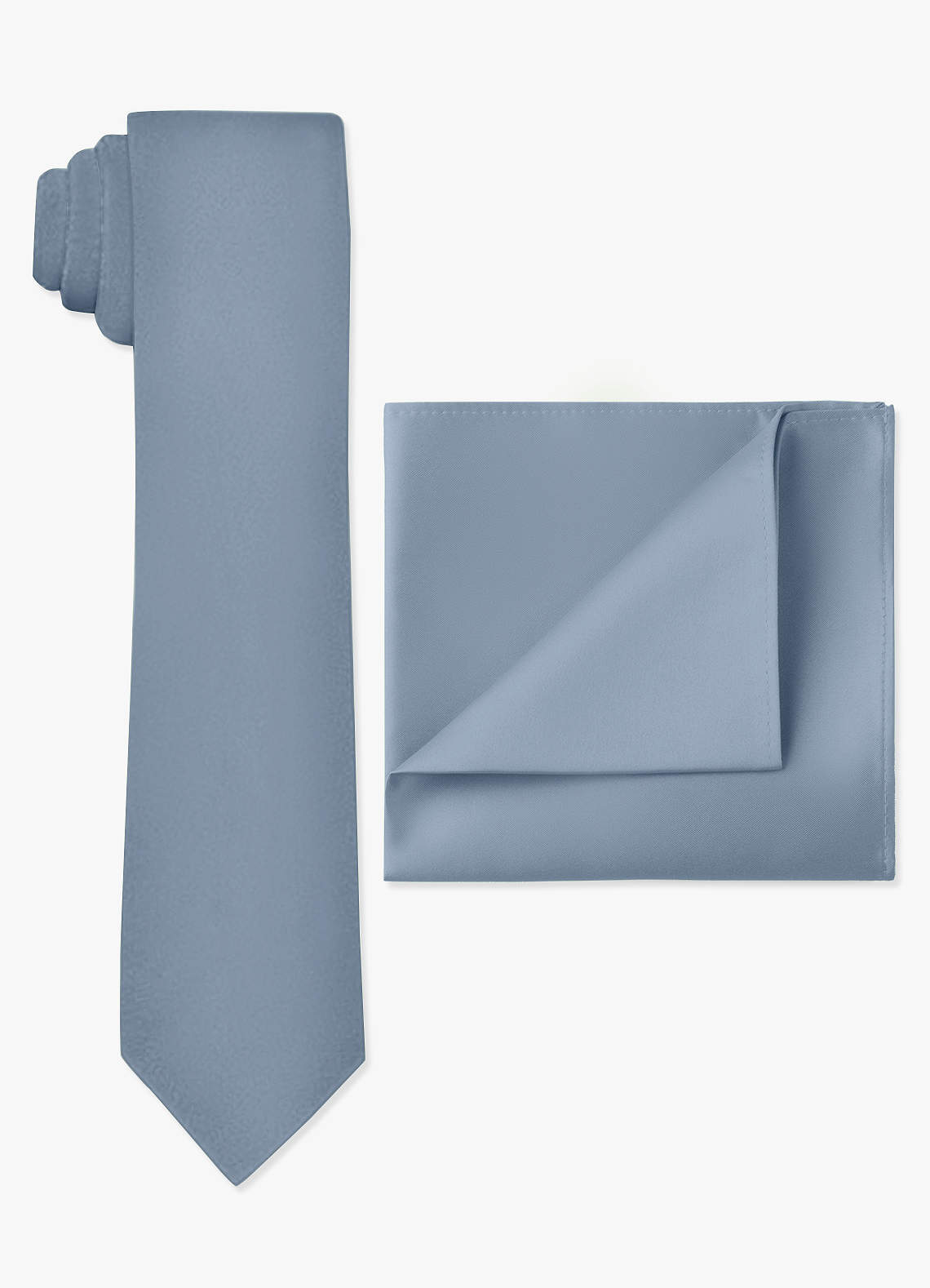 dusty blue tie set