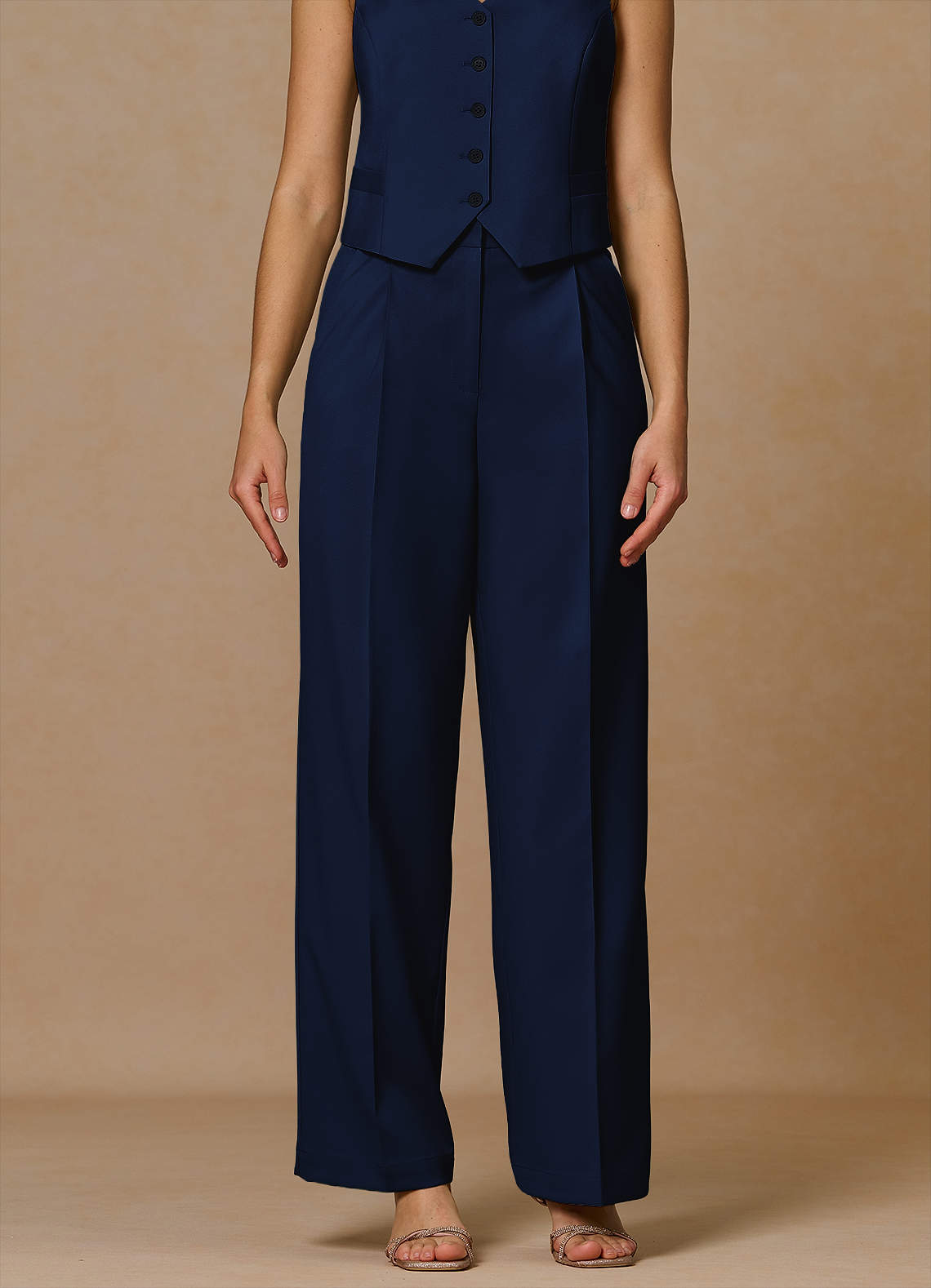 front Rowan Blau Performance-Hose mit raffiniertem Gewebe