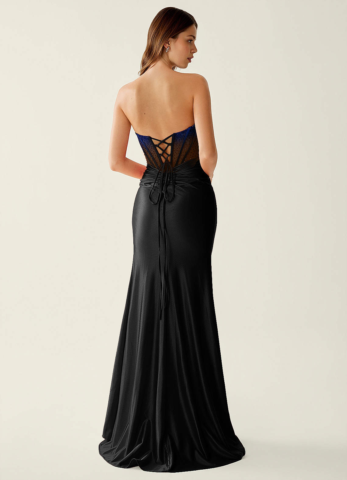 black long dress satin Vara Maxi Wrap — Satin Maxi Style:KURTA+CULOTTE Creator Selection neckline design enhances your A-line Knit Dress Pattern: