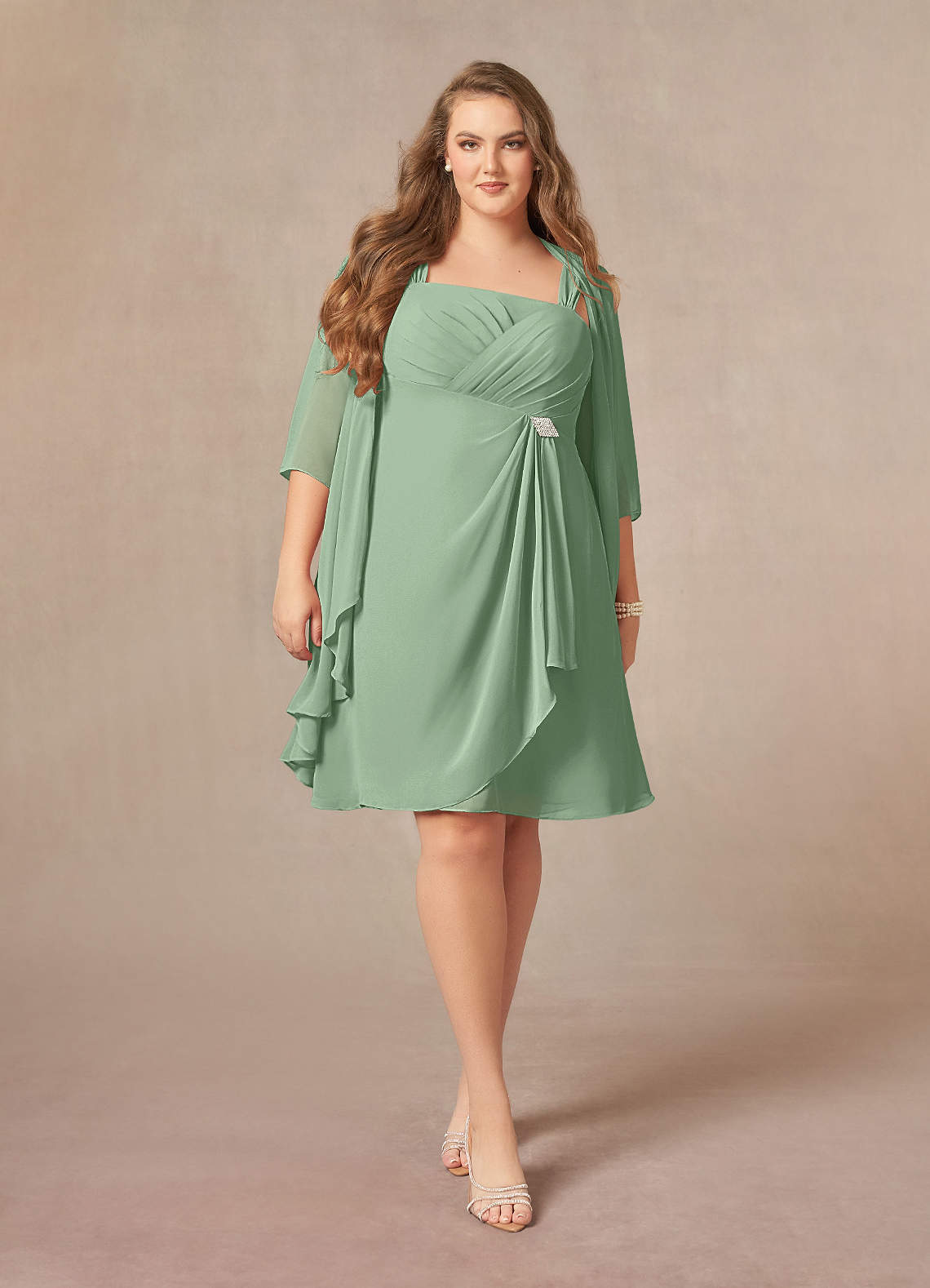 Black A-line Square Neckline Dress