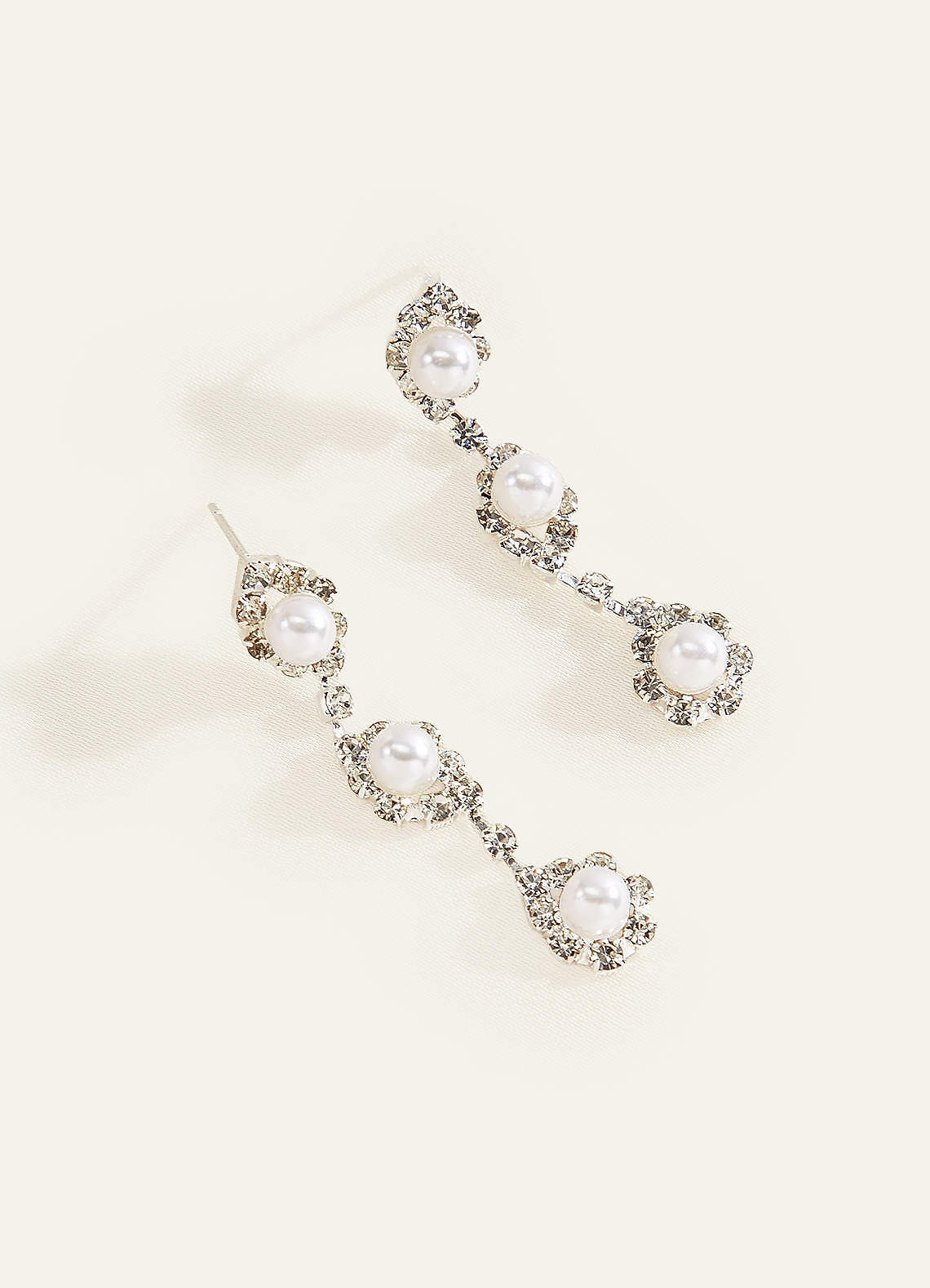 front Pearl Drop Jewelry 3-Pieces Set