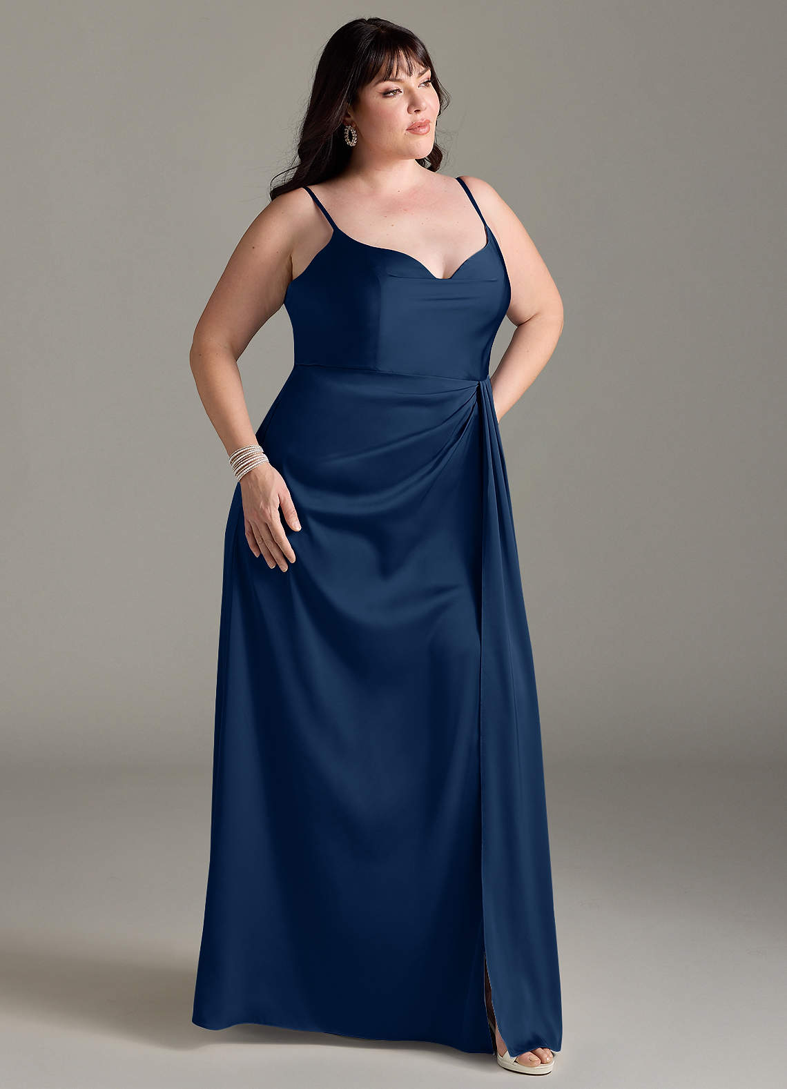 Azazie Brielle Dark Navy Bridesmaid Dresses Azazie