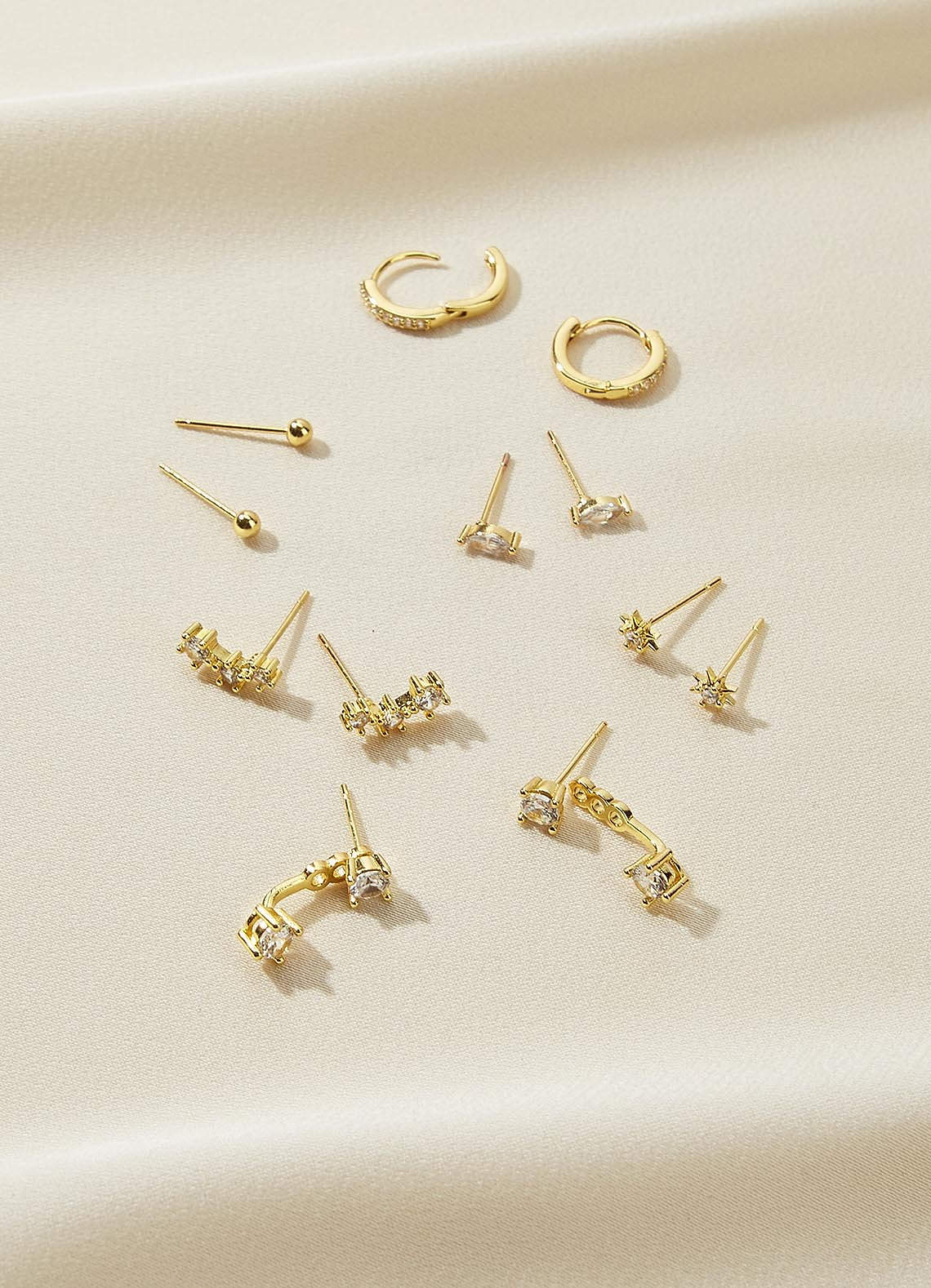 front Ensembles de boucles d'oreilles délicates