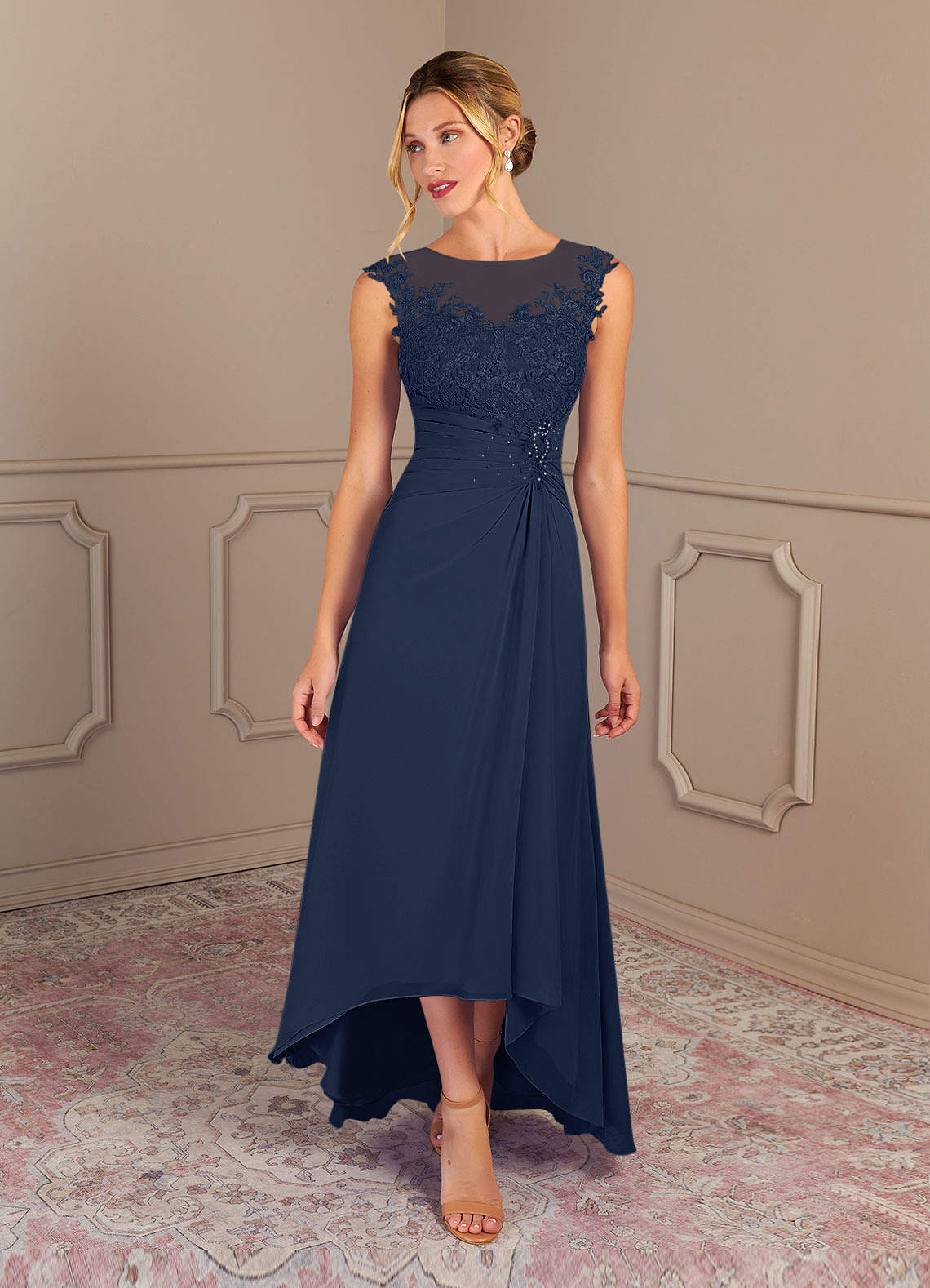 mother of the bride navy dress