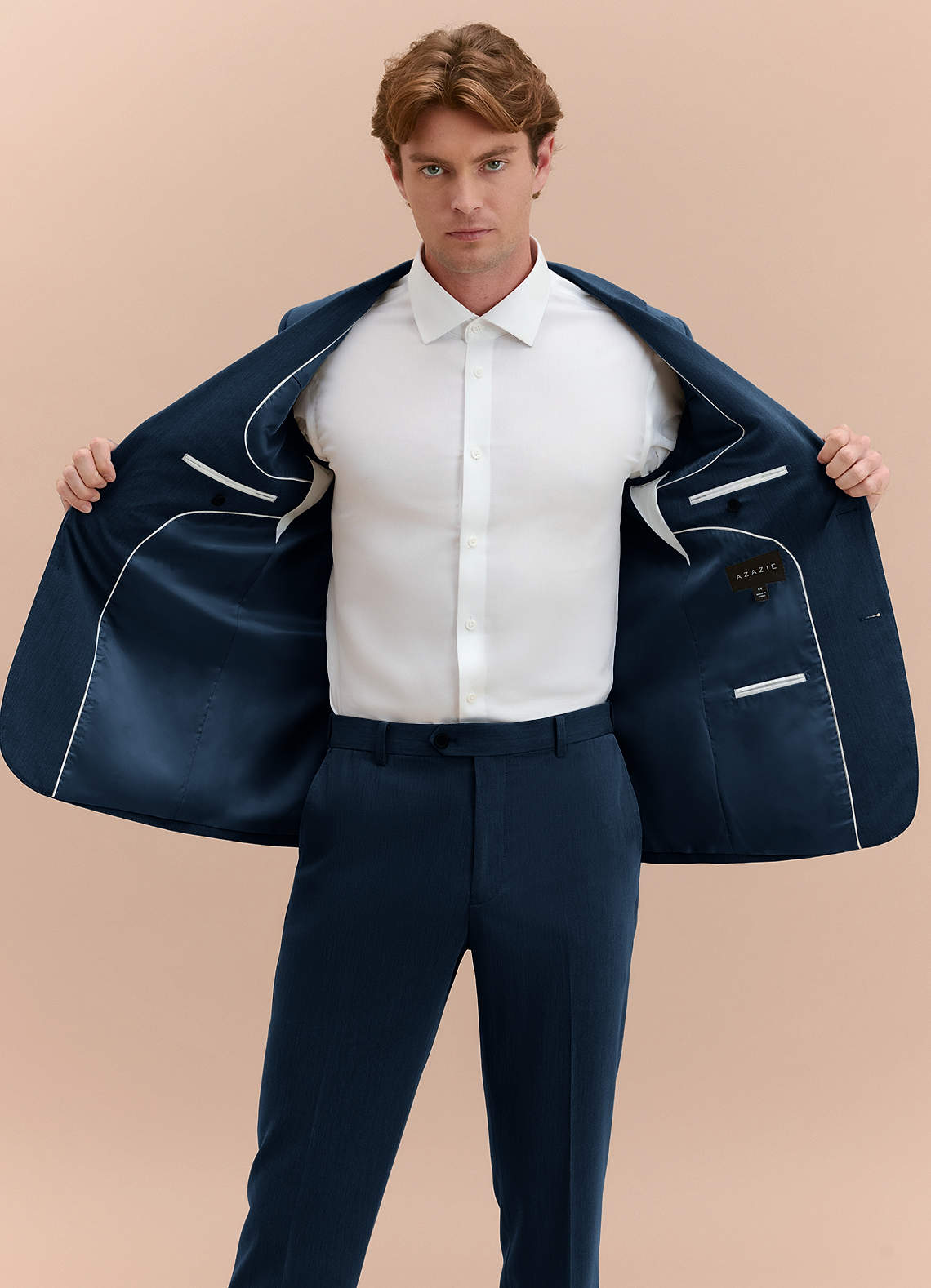 front William Dark Navy Comfort Blend  Suit Jacket