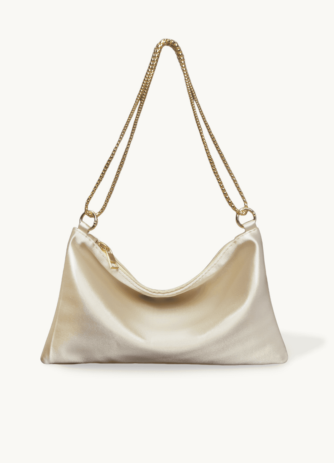 Apricot Metallic Chain Underarm Bag | Azazie