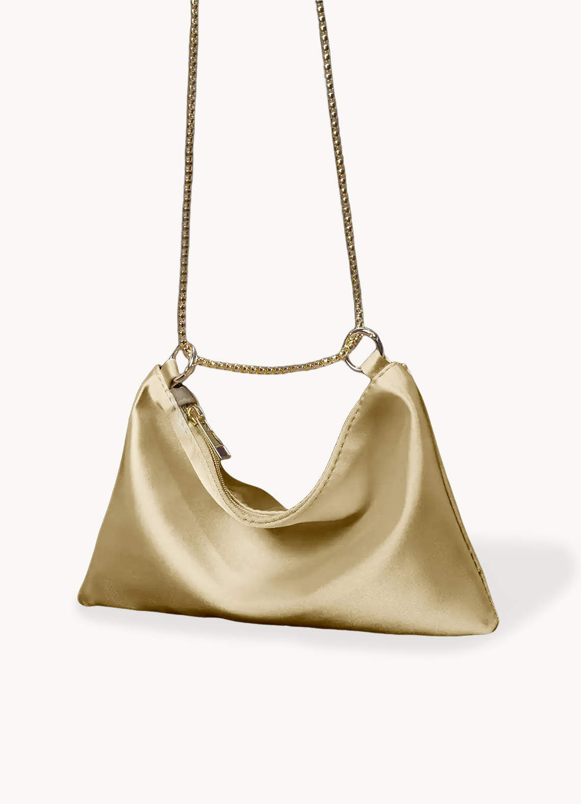 front Metallic Chain Underarm Bag