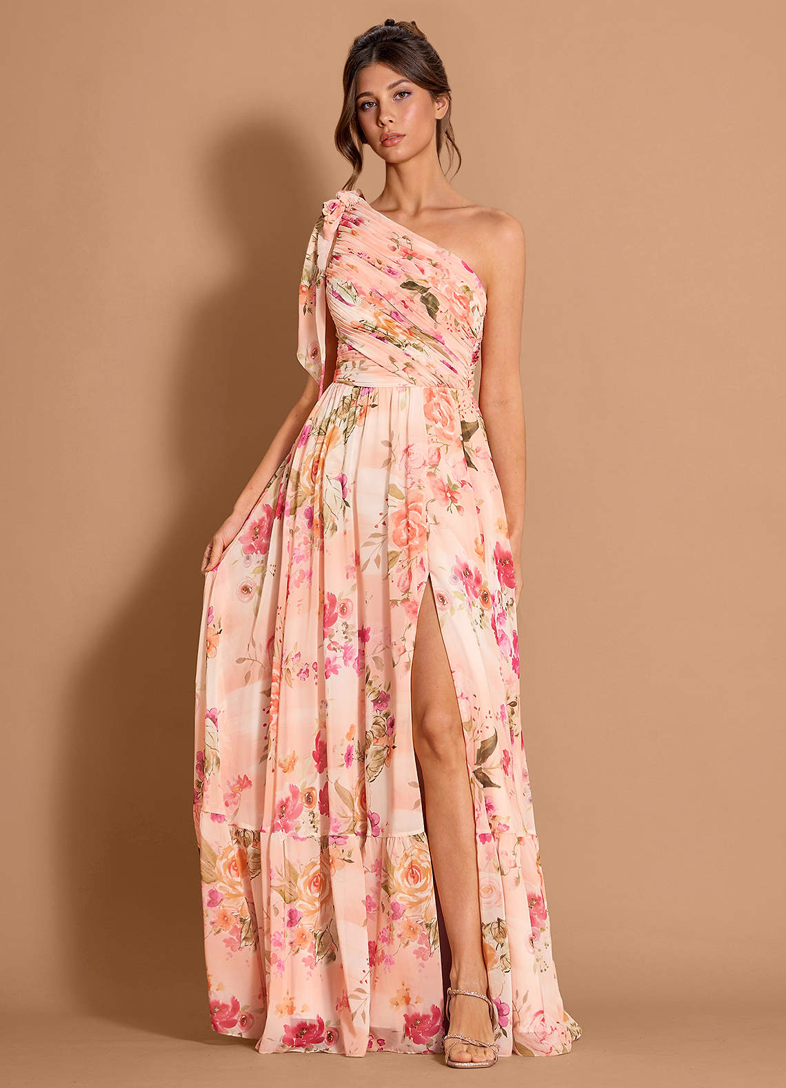 Liliana Abstract Bouquet Floral Maxi Dress | Azazie CA