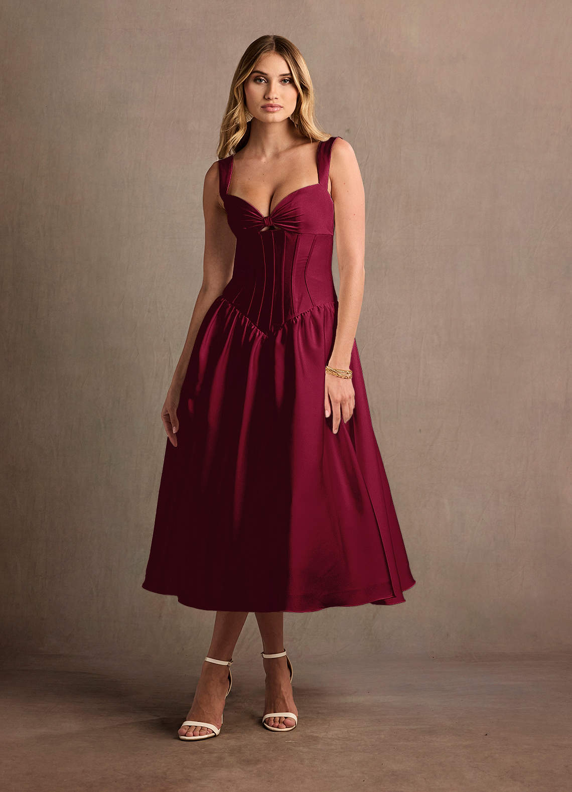 red drop waist midi dress Amore Scarlet Dropped Waist Midi Dress