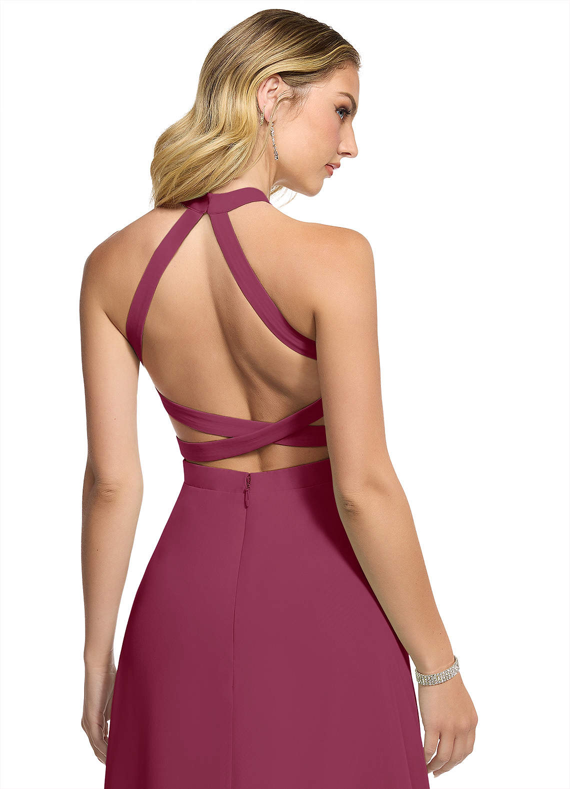 Azazie Clarice Mulberry Chiffon Bridesmaid Dresses | Azazie