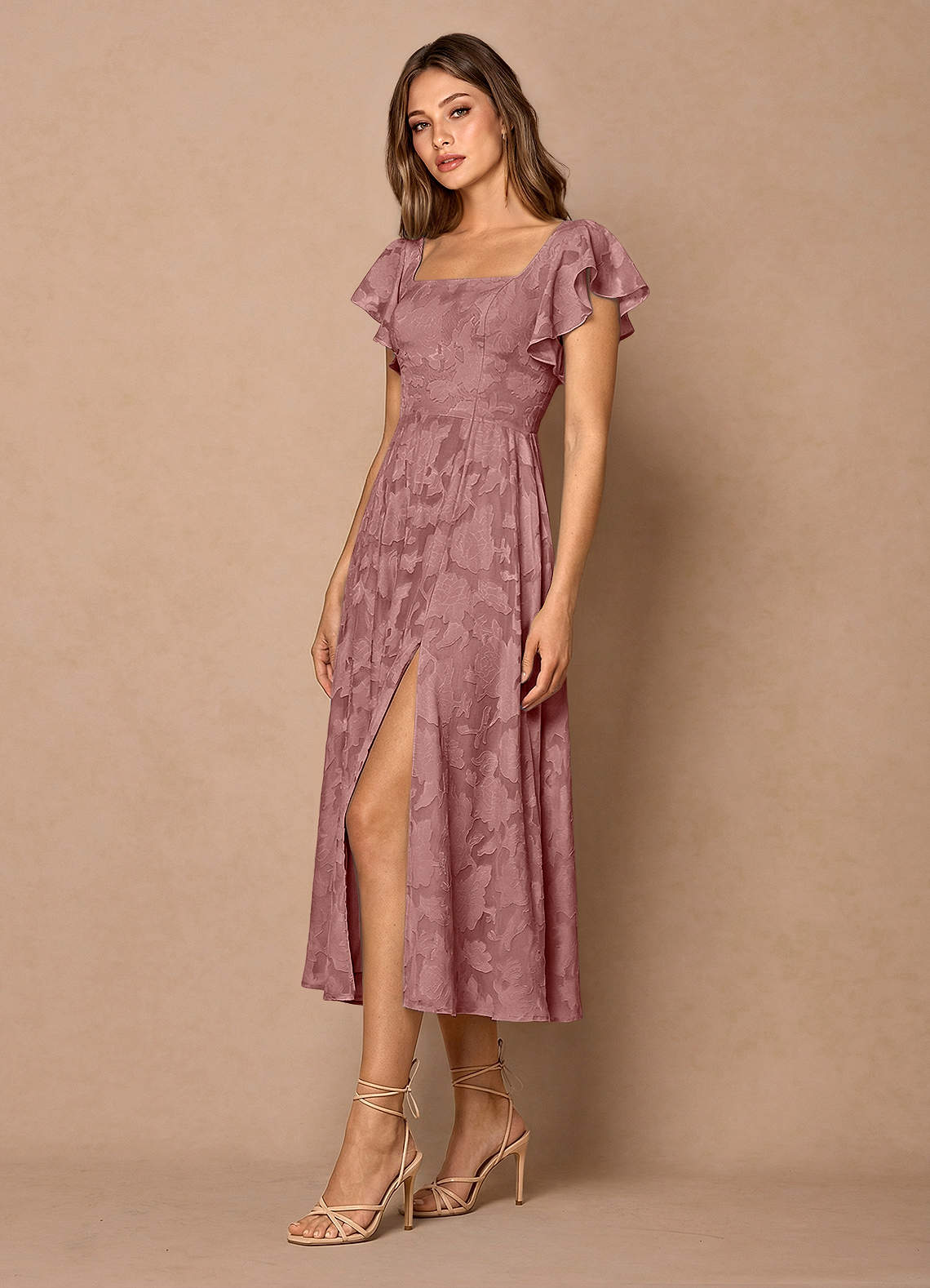 Talia Midi Klänning Ljusrosa image2