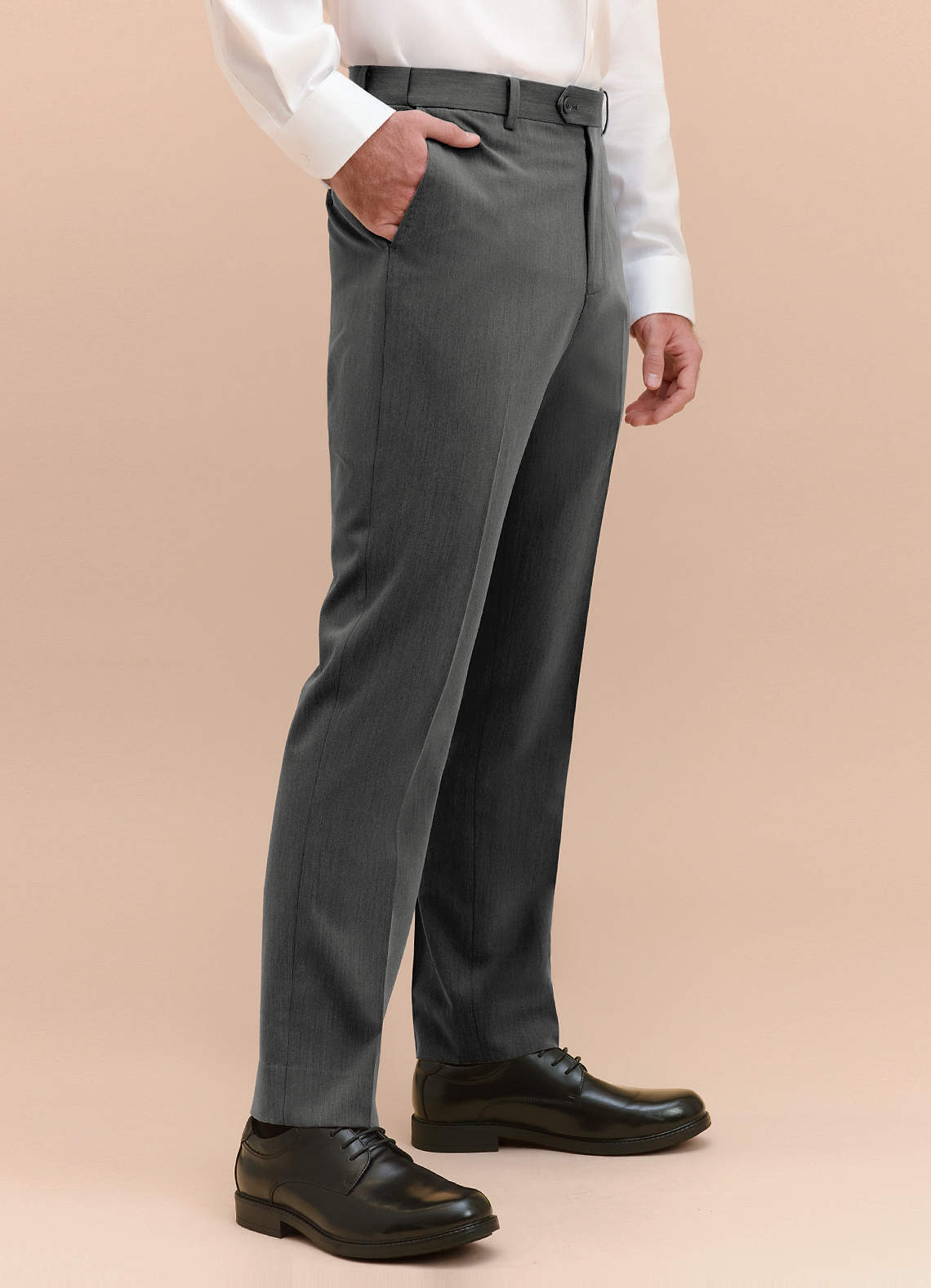 front William Charcoal Comfort Blend Dress Pants