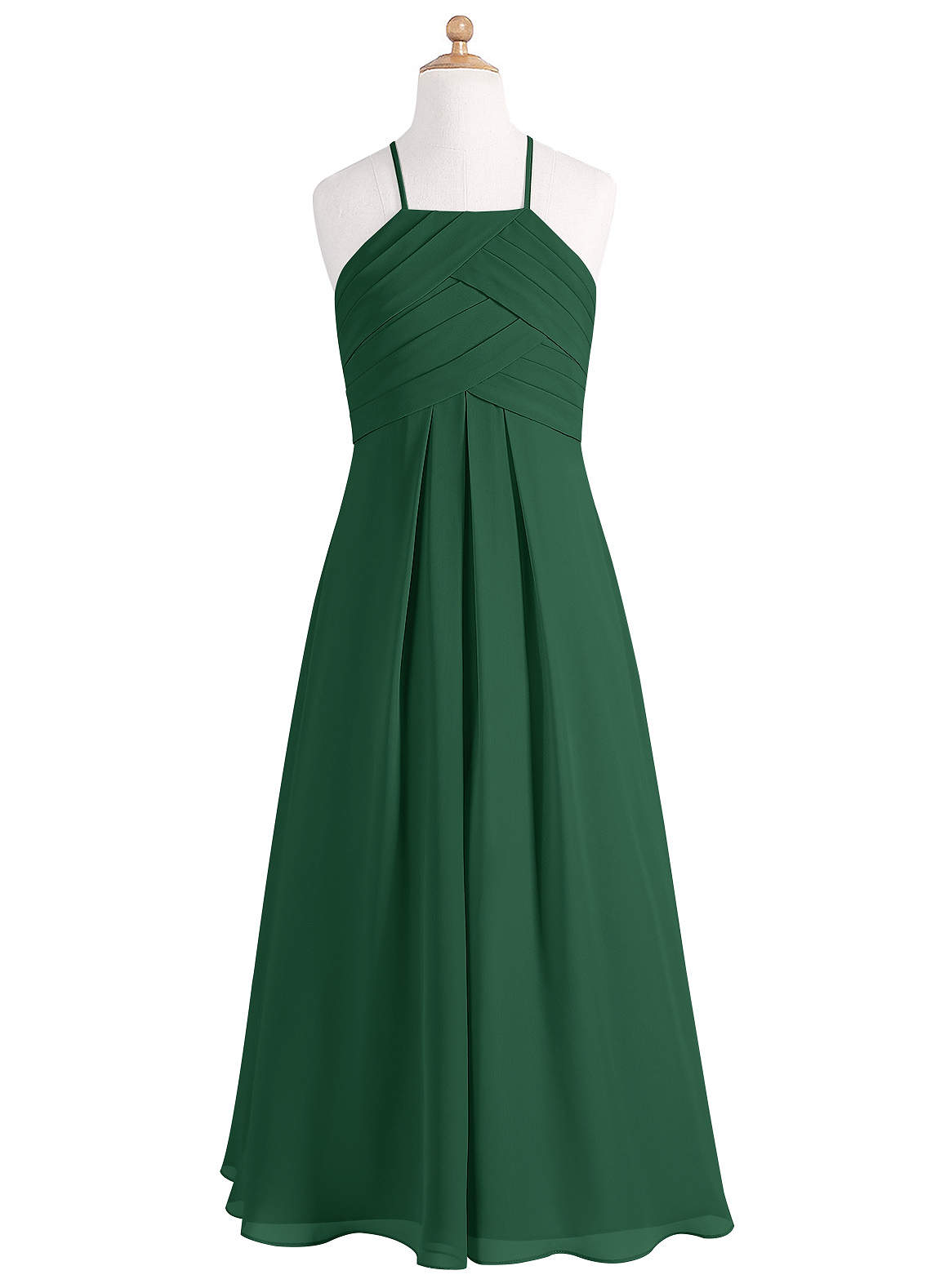 Dark Green Azazie Ginger Junior Junior Bridesmaid Dresses | Azazie