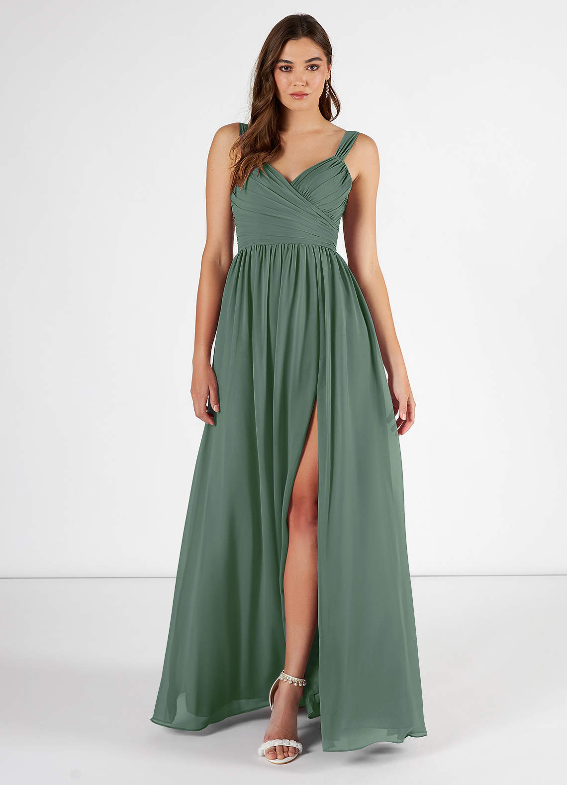 Azazie Aziza Eucalyptus Bridesmaid Dresses | Azazie CA